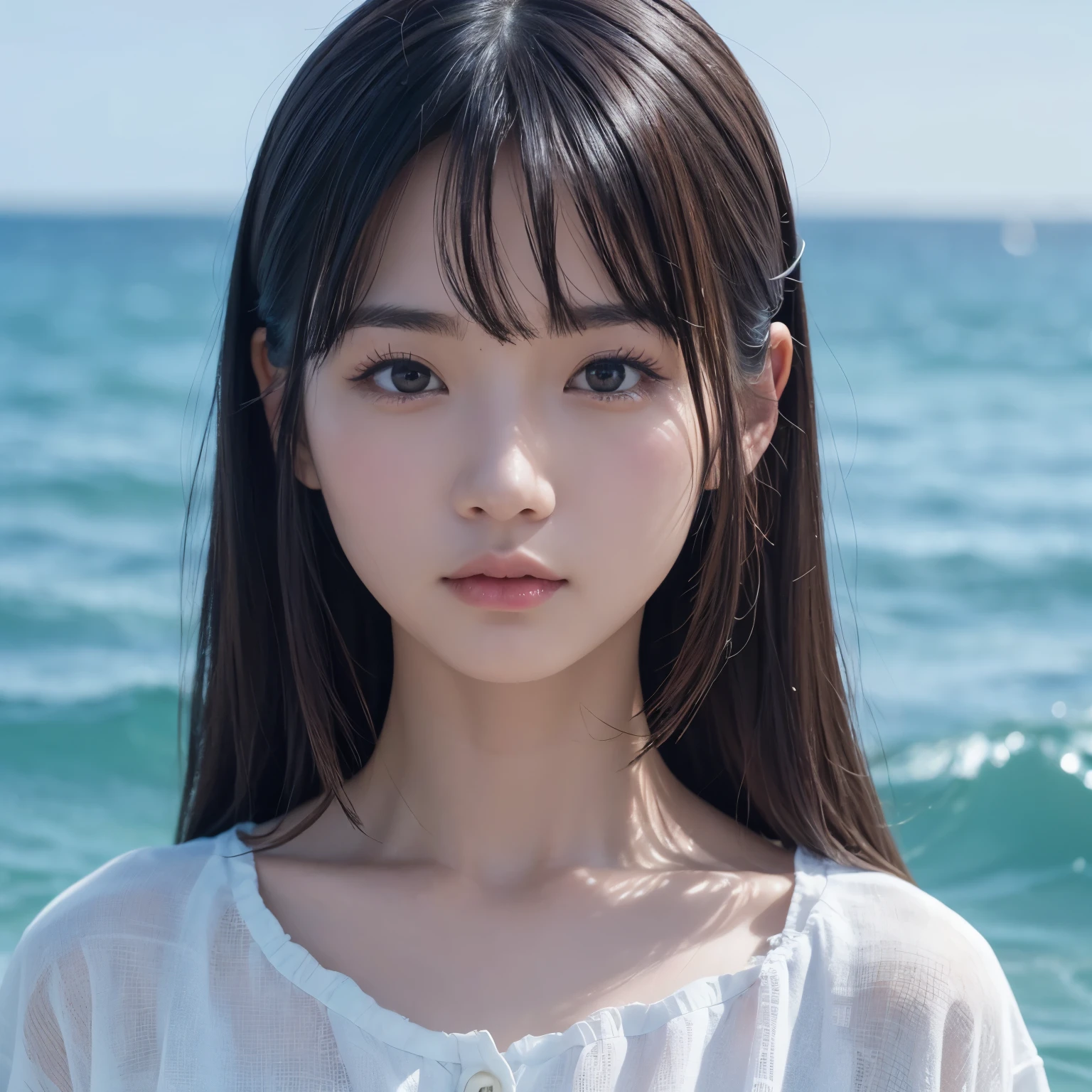 masterpiece, highest quality, Very detailed, Awareness-raising, Ocean , nobody, no_human,half,A sharp face