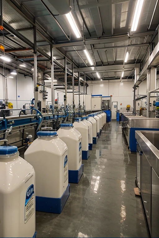 production line of a dairy company 