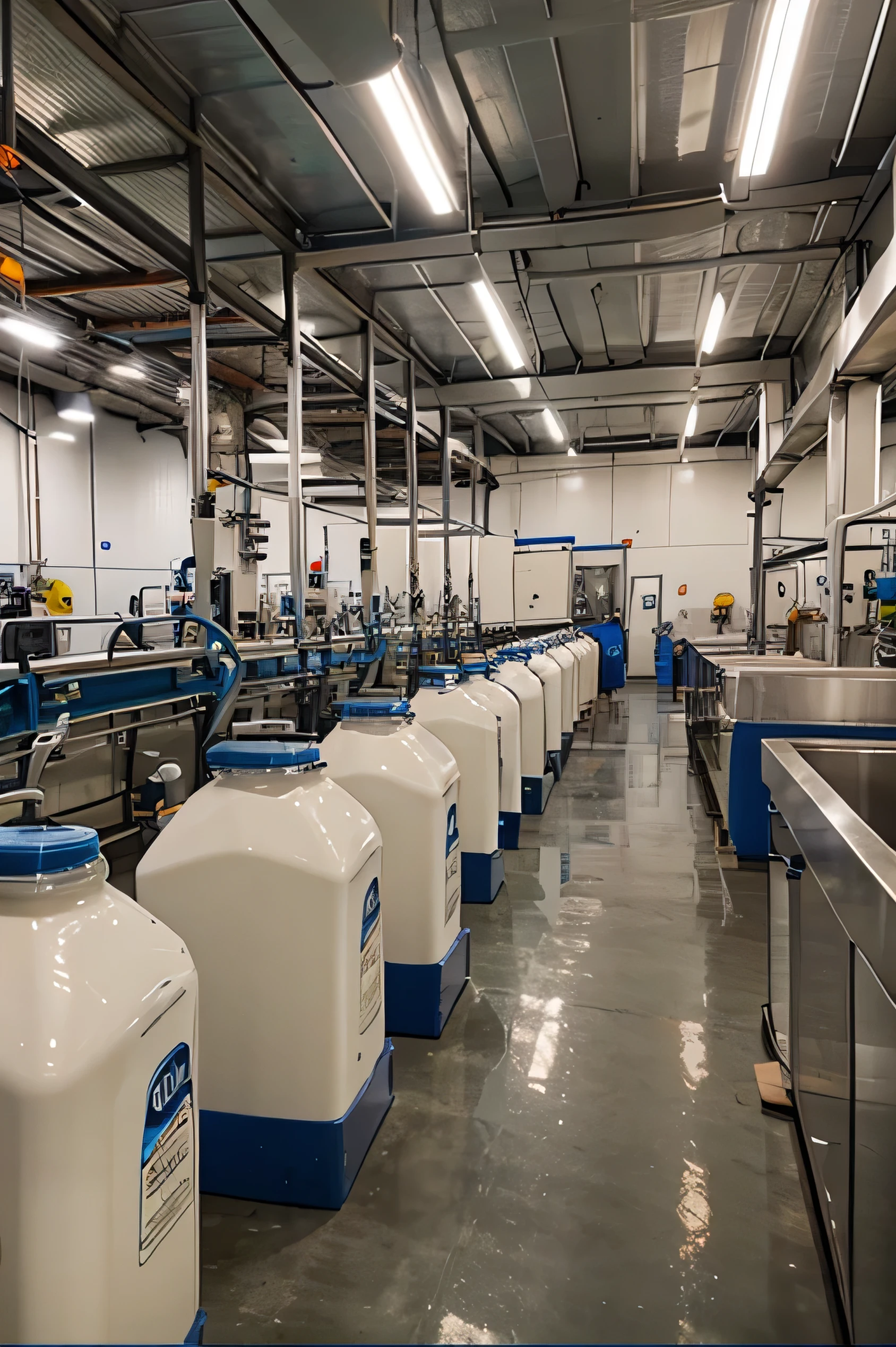 production line of a dairy company 
