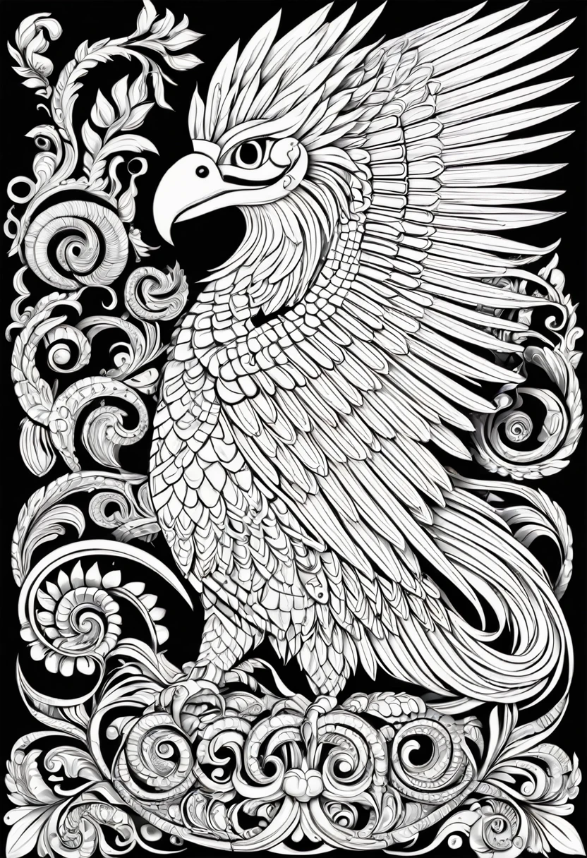 Quetzalcuatl blanco y negro