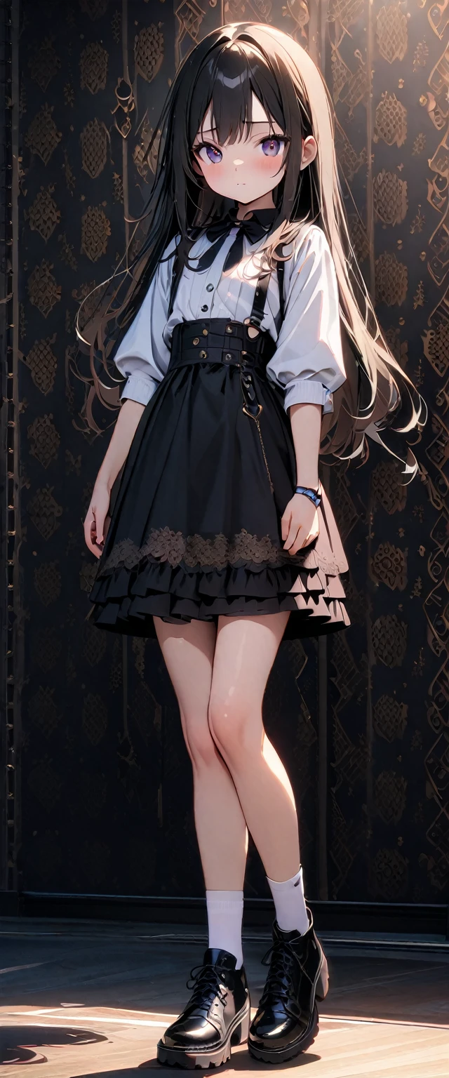 (masterpiece, top quality, 8k, wallpaper, super detailed), 1 person, , long waist-length hair, cute, live stage