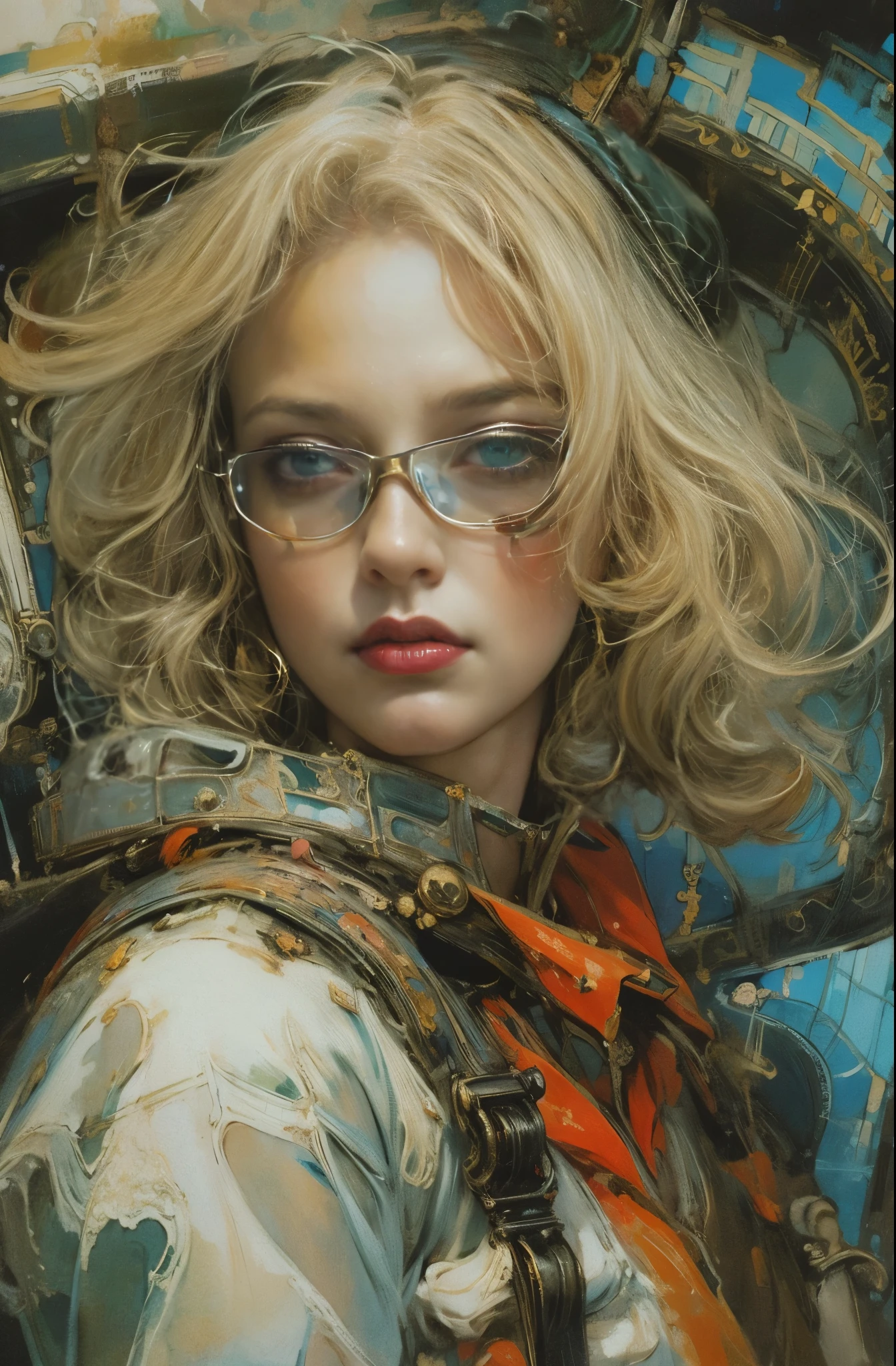 A beautiful portrait of a female pilot, Dream of flying through the sky, forerunner, Marlene Dietrich, Icons of decadence, pretty much beautiful face, Ultra-detailed paintings inspired by WLOP, ArtStation Trends, Fantasy art, intricate WLOP, art of WLOP, WLOPart, WLOP |, the style of WLOP, Beautiful character drawings, WLOP painting style, WLOP | art germ, Unparalleled Beauty Tumbler, Figurative art, Intense watercolor, Watercolor detailed art, Watercolor splash, Surreal, Avant-garde pop art, Beautiful and expressive paintings, Beautiful artwork illustration, Very colorful tones, wonderful, Cool Beauty, masterpiece, highest quality, Official Art, women only, Sharp contours, Best Shot, Vector art, By Sandra Chevrier, Dave McKean、Richard Avedon、By Makiej Kusiala, Bright design