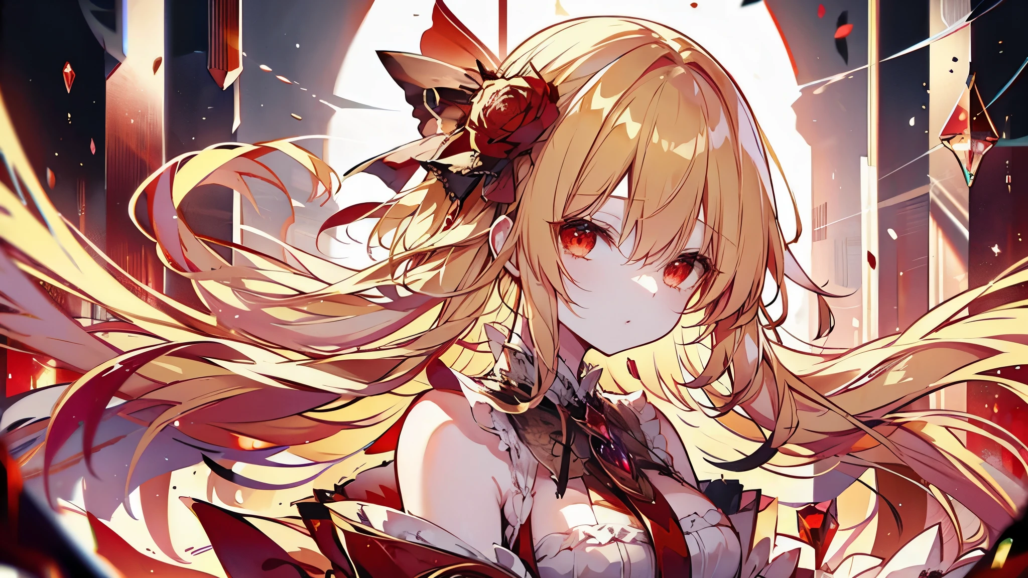 Flandre Scarlet,Blonde,Red eyes