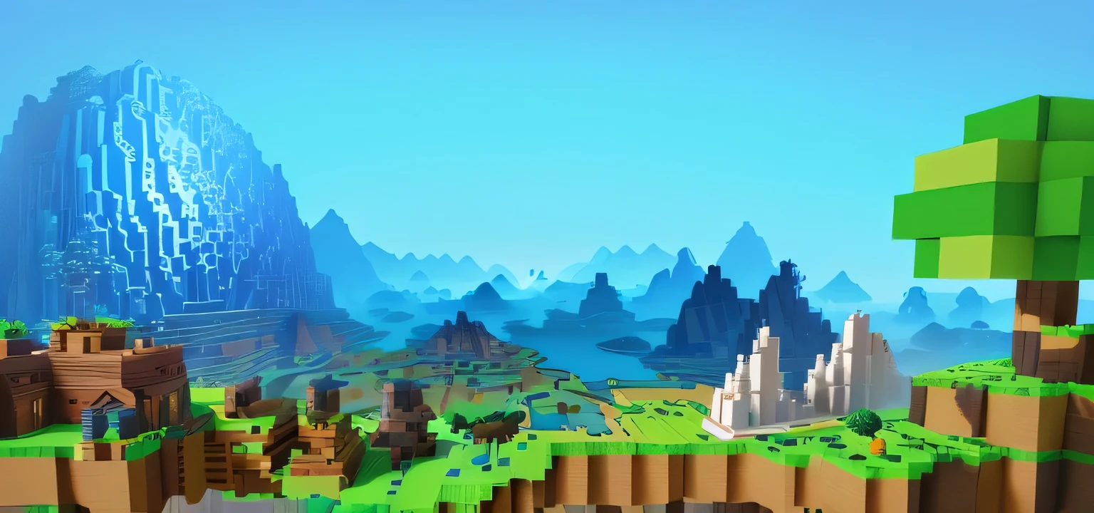 my world is a game with a lot of different textures, my world gameplay, my world landscape, screenshot from my world, my world screenshot, style of my world, cartoony Shaders, my world, my world style, cinematic my world, rick and morty in my world, in style of my world, Animation style rendering, Mo Jiang, my world steve, blocky like my world, Shaders, Voxel-based world