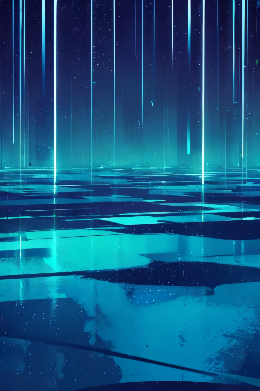 A3By horizontal size、Abstract illustration that can be used as a background reminiscent of rain