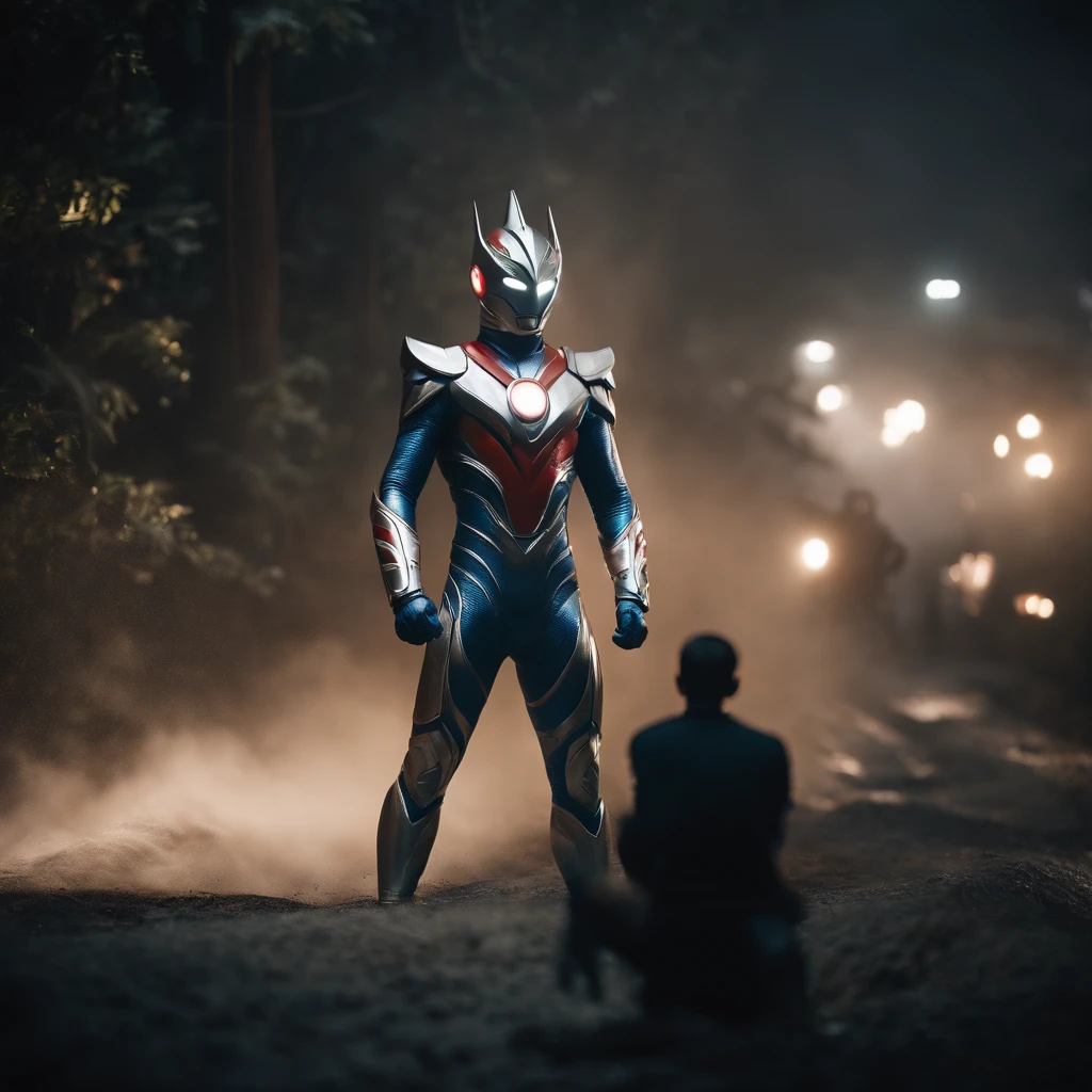 Ultraman Tiga and Gomora combined