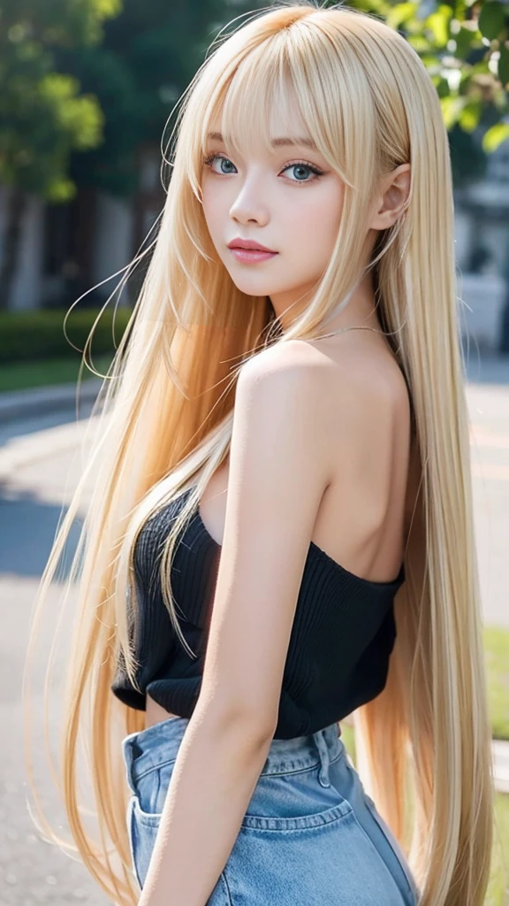 Windy Blonde、Very long and beautiful straight hair、Shiny bright hair、Very cute beautiful face、Beautiful transparent skin、Long bangs hide your beauty'Cute face、Beautiful cute girl with clear dark beautiful natural blonde silky hair、Twin tails are sexy, Her face is.., So cute and beautiful、Very beautiful shiny skin、Beautiful messy bangs、Very beautiful, cute and sexy bright sky blue eyes、Very big eyes、Beautiful, long, shiny, silky blonde hair、18-year-old , Very beautiful and cute girl、Gloss Face、Cheek gloss、White beautiful skin、Cleavage、My nipples were visible