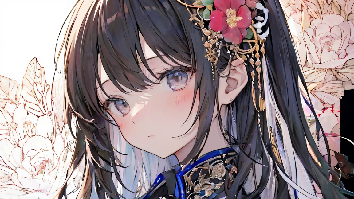 (masterpiece、highest quality、highest quality、Official Art、beautifully、aesthetic:1.2)、(One Girl:1.3)、uniformを着た少女、Very detailed、(Fractal Art:1.1)、(color:1.1) (Floral:1.3)、(Line art)、Line art、Pen drawing、Tangled、(Tattoo pattern:1.2)、(複雑なLine art)、(highest quality:1.1)、(Very detailedな)、Best illustration details、Hand-painted high quality、High Contrast、(Clean Lines:1.3)、Clear lines、(Portraiture)、(Very close up:1.1)、uniform、antique、red、black、One Girl、Cat、alone、(Intricate details:1.3)、(Detailed Background:1.2)、(color付きの背景:1.1)、sketch、Intricate details、High resolution