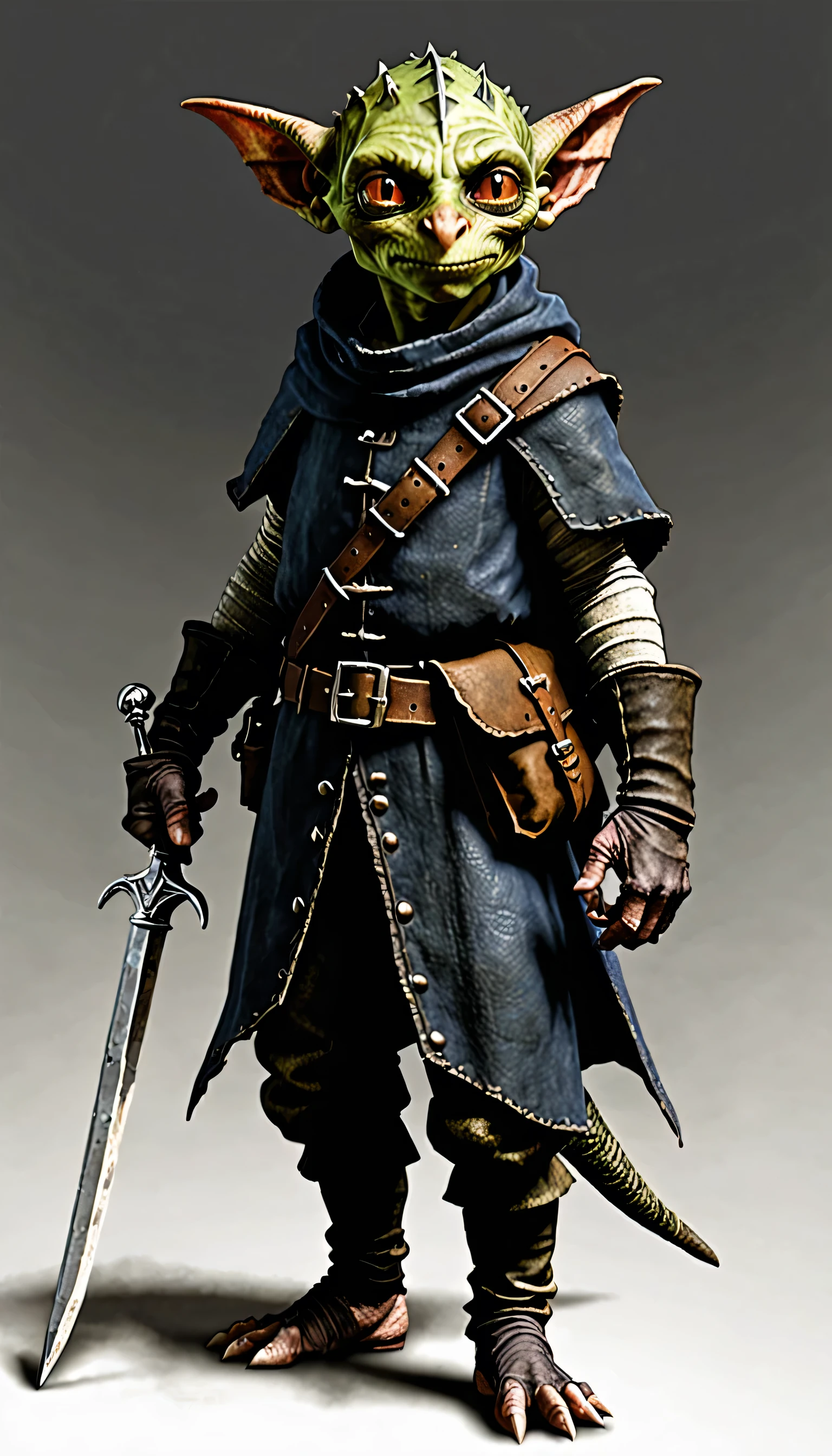 Dragon's dogma, medieval thief rpg character, small vile goblin thief.