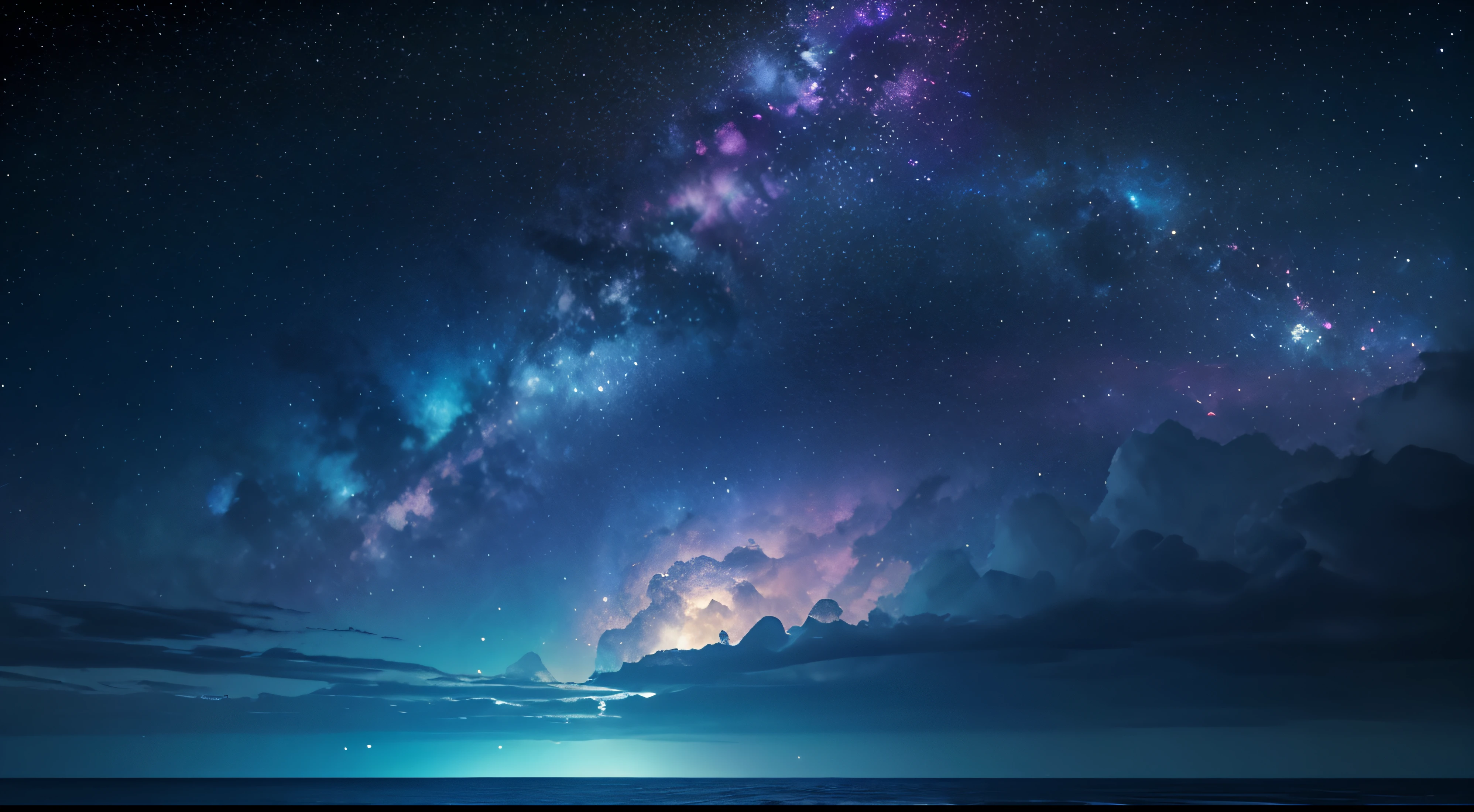 Astral sea full of stars with cosmic phenomena (masterpiece: 1.2), (best quality), 4k, ultra-detailed, highly detailed, colorful details, (iridescent colors: 1.2), (bright lighting, atmospheric lighting), dreamy, magical, (solo: 1.2)