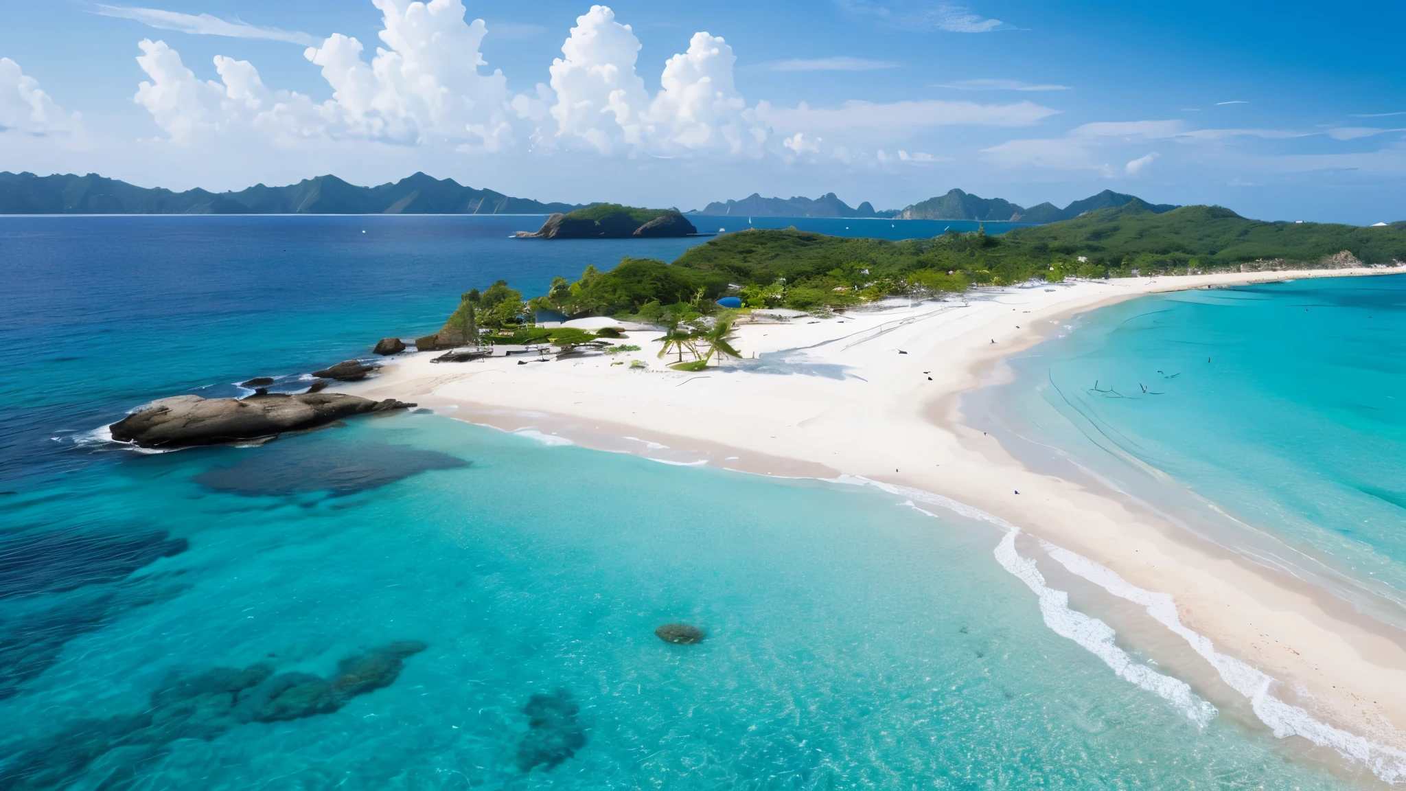 blue sea、White sand beach