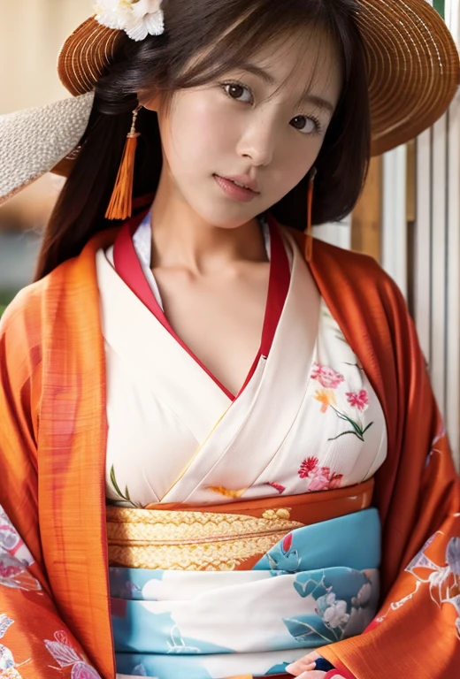 A woman in a kimono