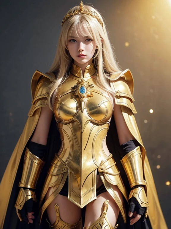 Appearance: AMBER HEARD has silky blonde hair that falls in soft waves over her shoulders... Her clear blue eyes shine with determination and intelligence. Your skin is clear and immaculate, reflecting your eternal youth. She has remarkable beauty and a posture that radiates confidence and nobility...Style Clothing: Octavia wears elegant Roman armor, custom made for her. The armor is adorned with golden details and imperial symbols, highlighting her status as the emperor's daughter and #39. She wears a red cape that flows behind her as she moves., adding a touch of elegance to your warrior look. Your shoes are robust and practical, suitable for both battle and palace.fund: no back ground, we can imagine Octávia in a grand and majestic setting. Perhaps she is in one of the halls of the imperial palace in Rome, with ancient columns and richly decorated tapestries around. A luz do sol entra pelas janelas altas, illuminating you with a soft glow that highlights your noble figure and distinctive features.