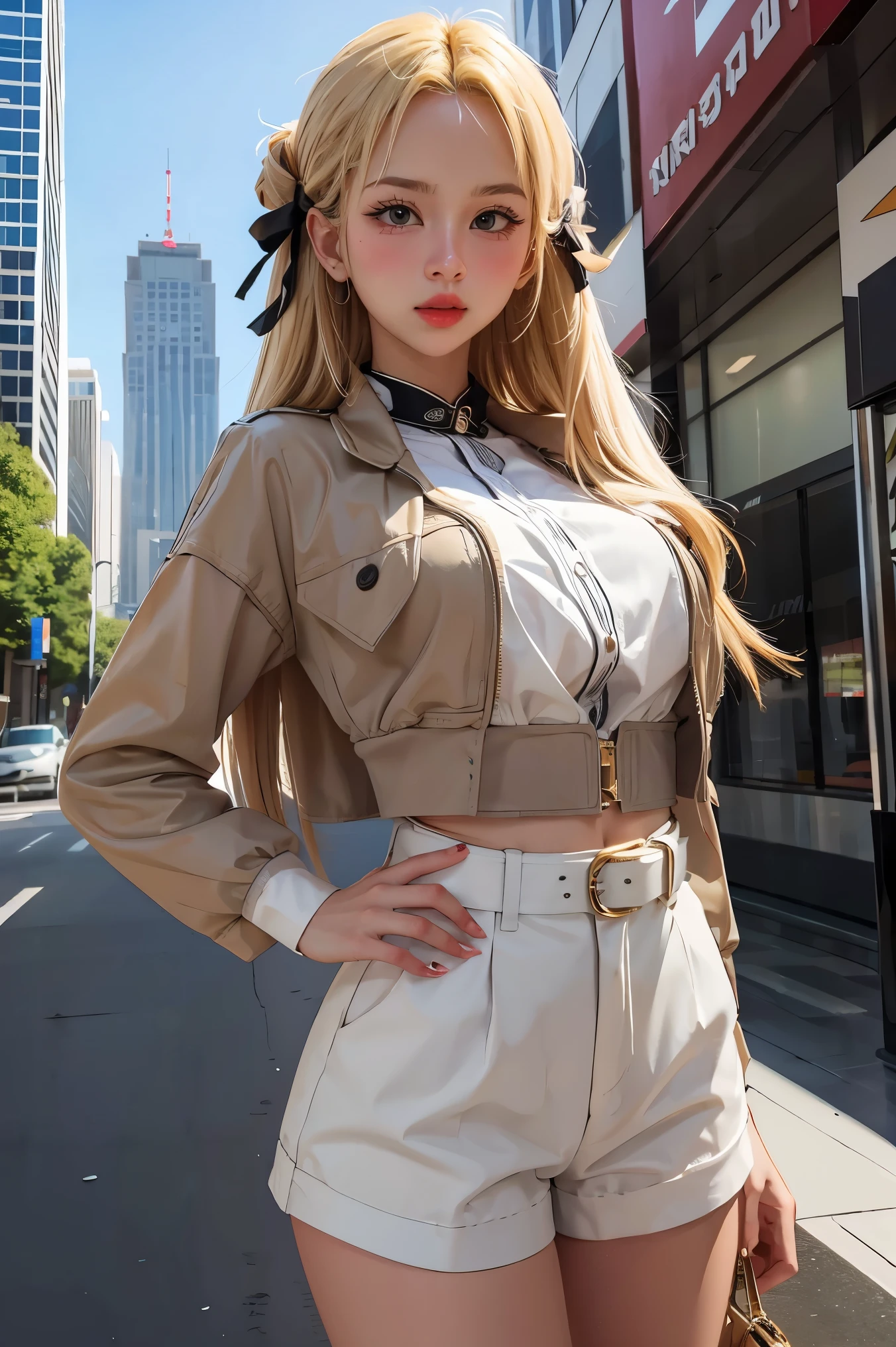 masterpiece, best quality, 1girl, city,