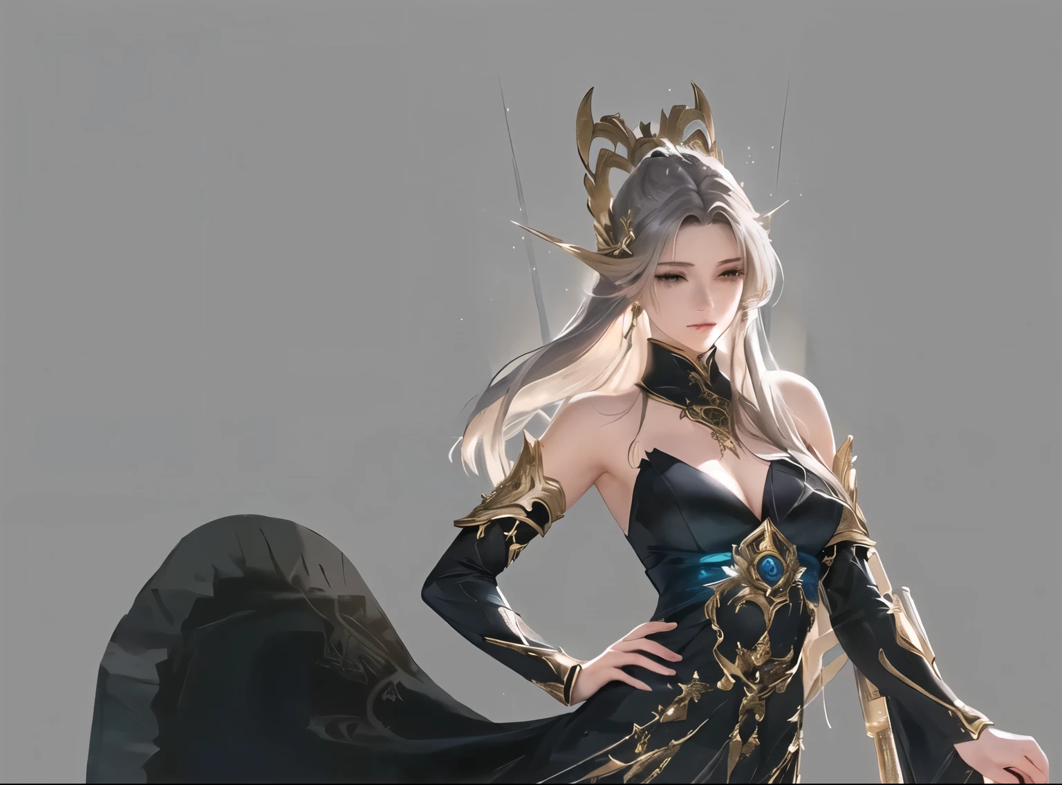 there is a picture of a sword in the middle of a painting, concept art magical highlight, light kingdom backdrop, infinite celestial library, gold ethereal light, unreal engine render saint seiya, light of the gods, goddess of light, concept art of god, divinity detailed, portal to the ethereal realm, entrance to ethereal realm, concept art, concept art