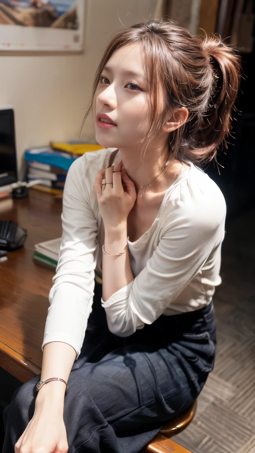 (Realistic、Like a photograph、Live Action、8k, Photorealistic, RAW Photos, Best image quality: 1.4), Single-lens reflex camera、RAW Photos, highest quality, Realistic, Highly detailed CG Unity 8k wallpaper, Written boundary depth, Cinematic Light, Lens flare, Ray Tracing, Realistic background