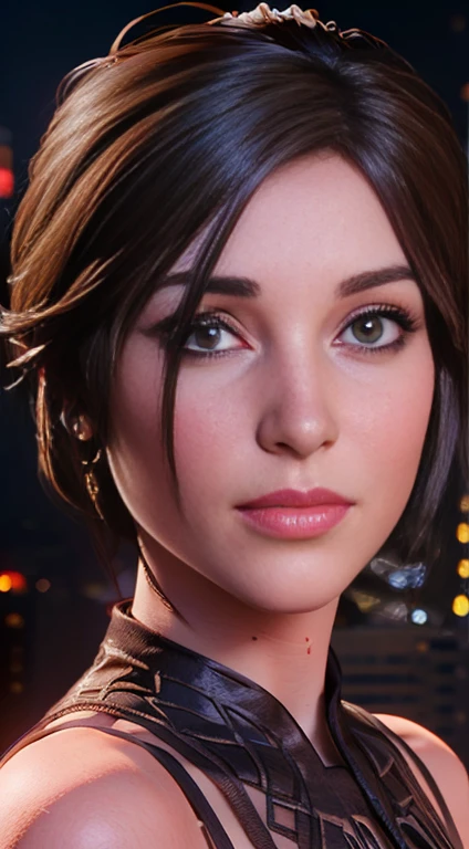 photo of Camilla Luddington, RAW, beautiful woman, ((portrait)), ((detailed face:1.2)), ((detailed facial feature, detailed skin, clear skin), (perfect proportioned body), (wearing a colorful dress) (high detailed city environment, apartment balcony), (realistic photo, best quality, detailed), (8k wallpaper), (cinematic lighting, dramatic lighting) (sharp focus, intricate)
