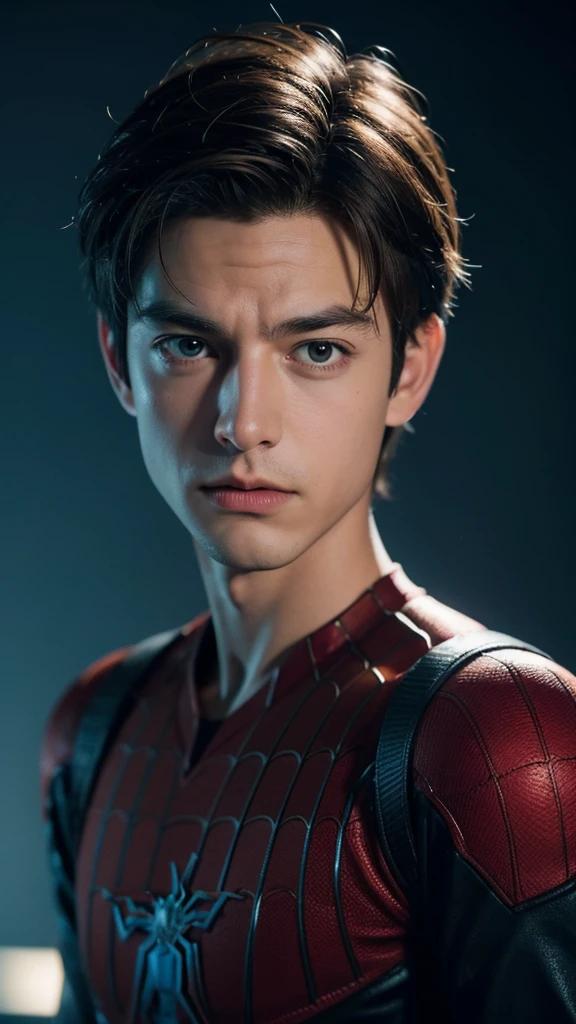 Peter Parker, 8k, Ultra HD, severe low lighting, high quality, Clear focus, Fuji XT3  