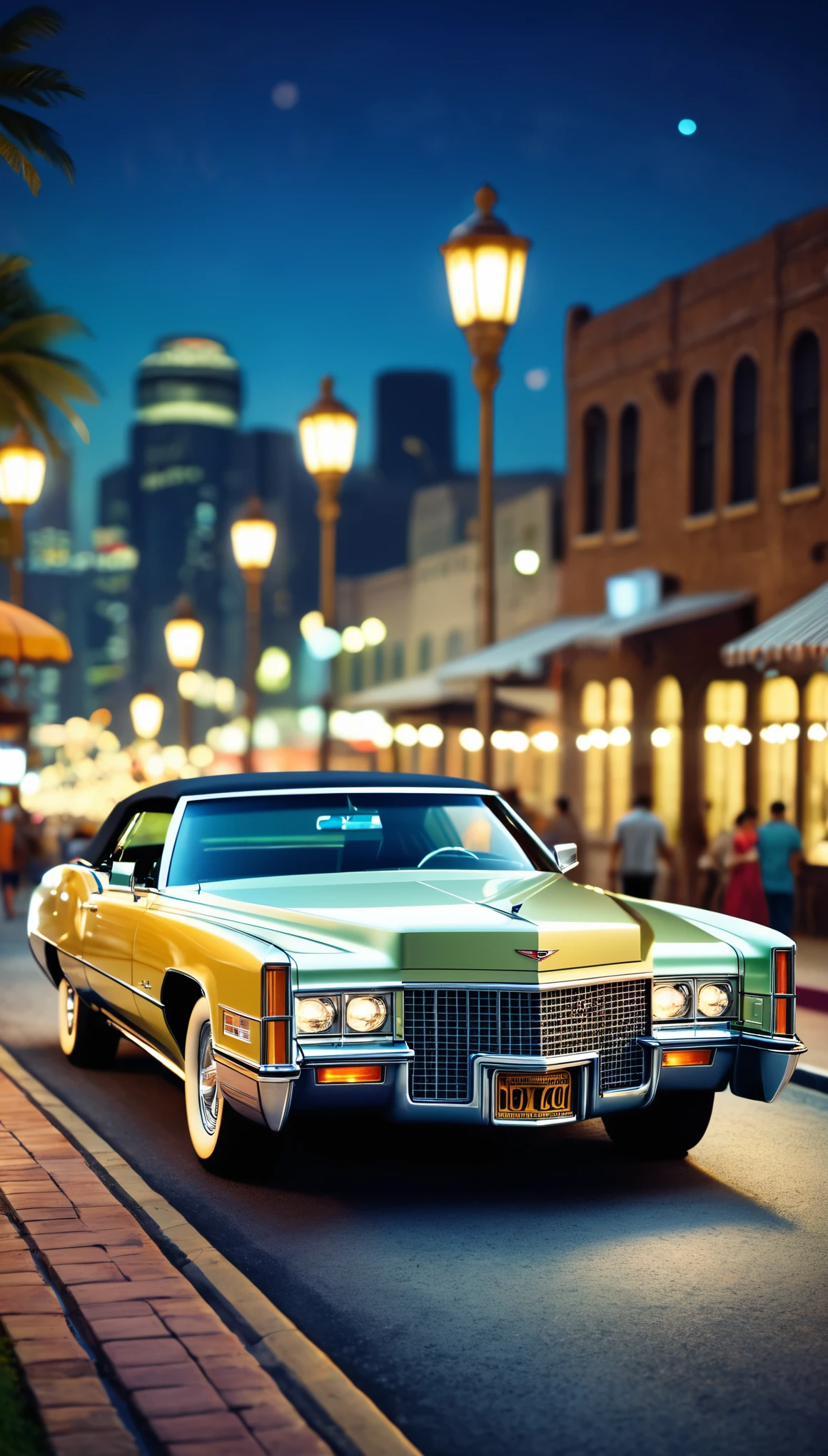 ((Best Quality, 8K, Masterpiece: 1.3)), Cadillac eldorado 1970, perfect composition, bokeh, intricately detailed photo, 12k resolution