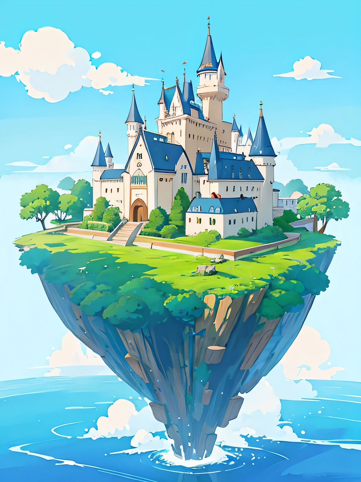 hayao Miyazaki style、Kawaii Design, most beautiful girl ever、Chibi, Laputa: Castle in the Sky