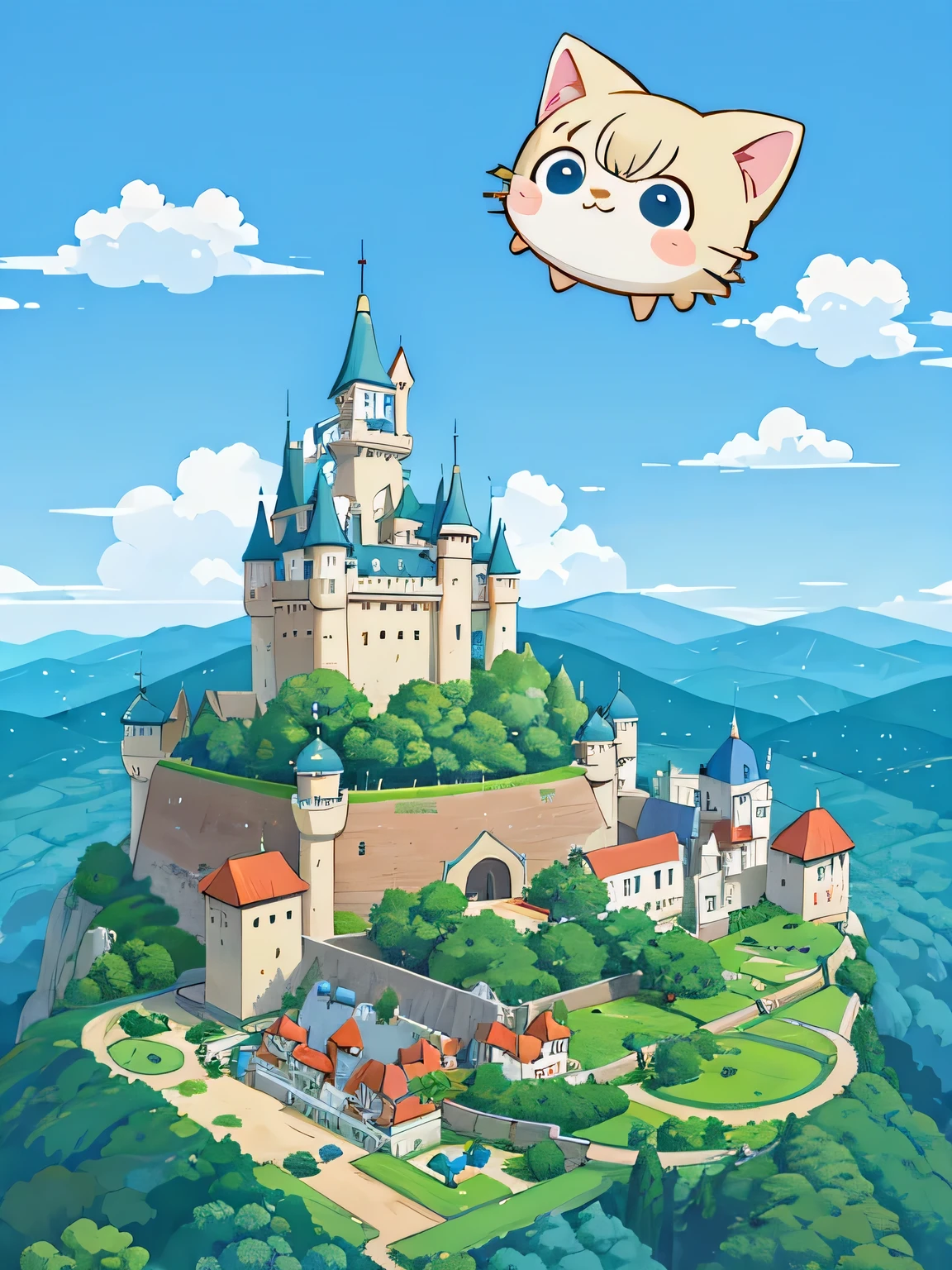hayao Miyazaki style、Kawaii Design, most beautiful girl ever、Chibi, Laputa: Castle in the Sky