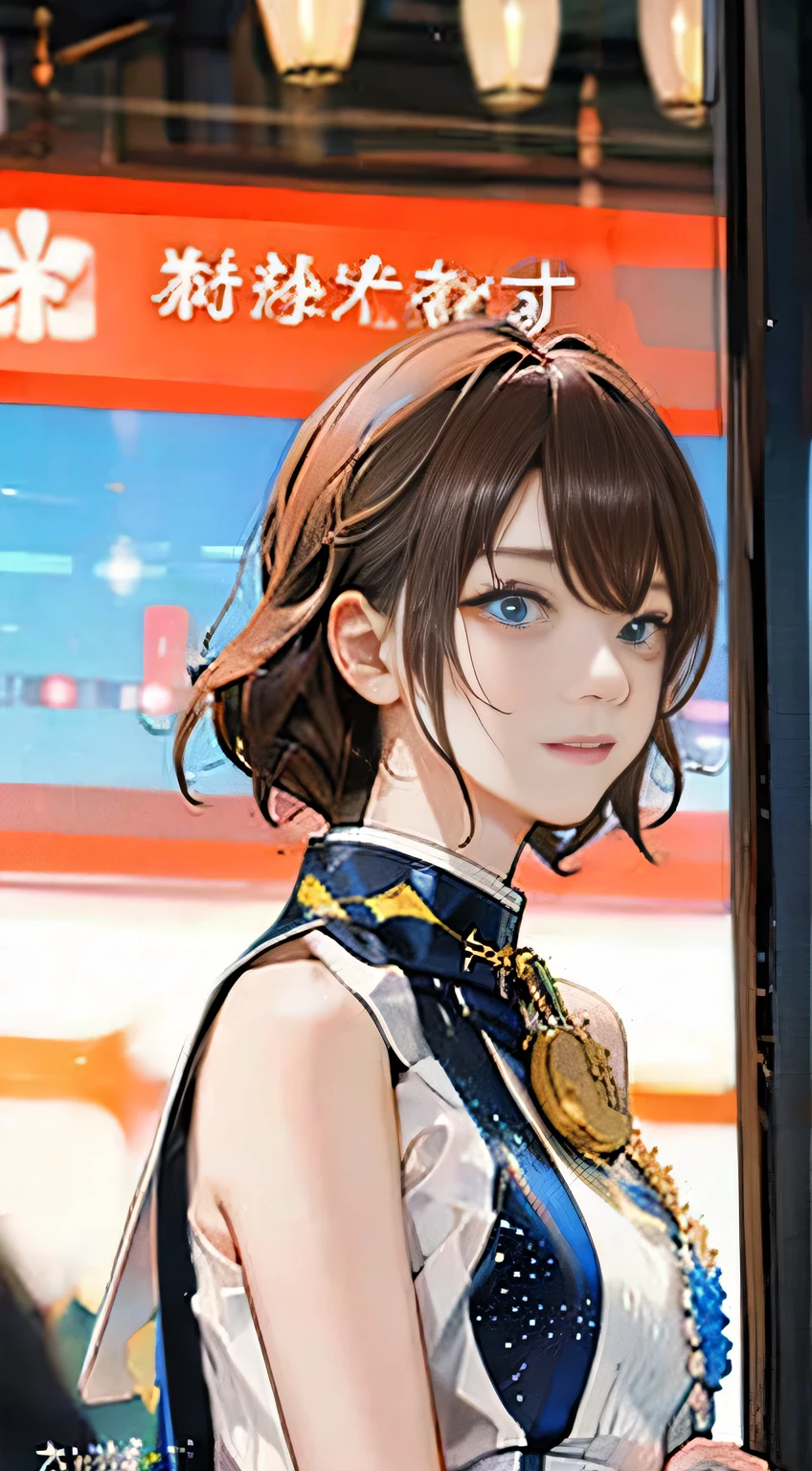 highest quality, masterpiece, One girl, whole body, Very delicate and beautiful girl, 8K Wallpaper, Beautiful fine details, Beautiful sparkle, Cinematic lighting、23 years old、Idol、sexy、Colorful costumes、Red Line