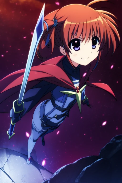 takamachi nanoha,Vampire Cape,Vampire Dress,Pure-blooded vampire,Sharpening sharp claws,Wicked Smile,Vampire Castle