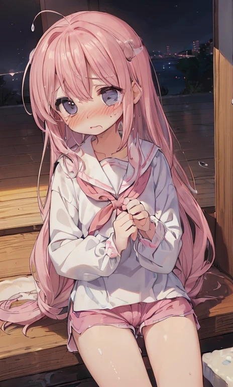 (orgasm、Convulsions、blush、Watery eye:1.5)、Shorts