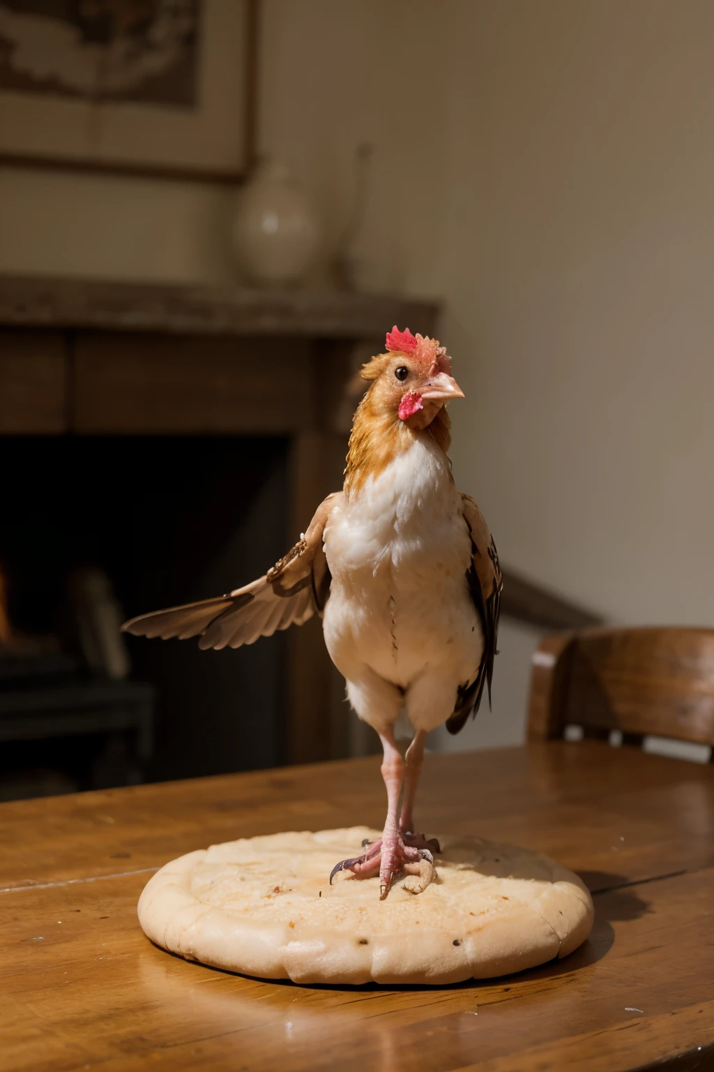 create a hybrid specimen between a chicken and a fly