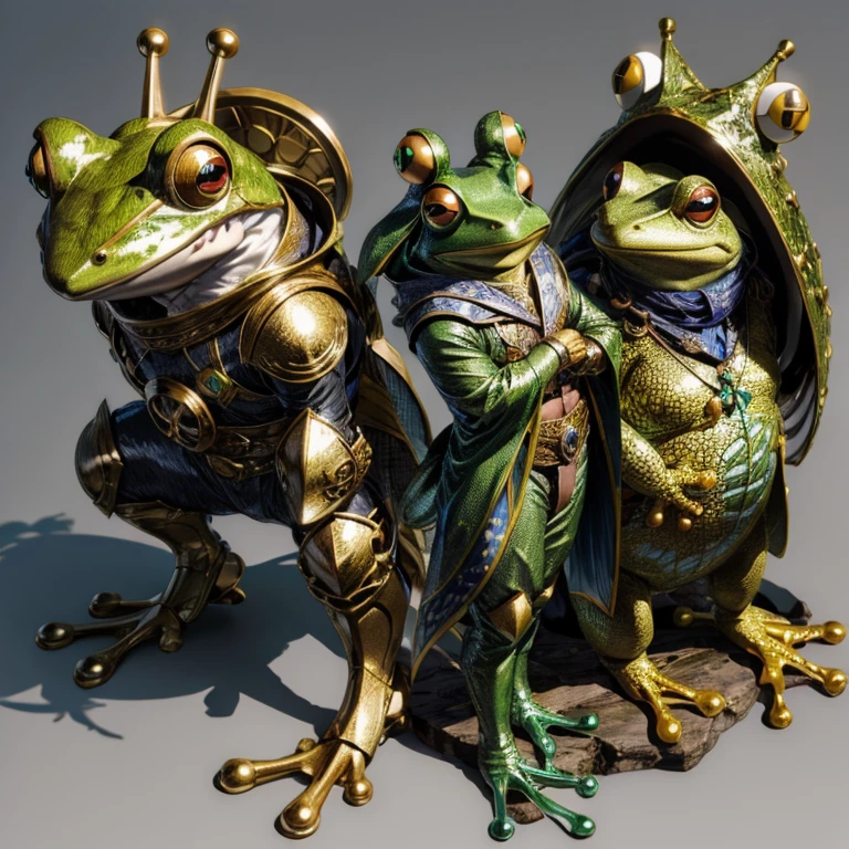 Concept Art, Creatures, frog、Frog-like idol's stage、High-quality illustrations, Impressive and realistic depiction of a frog girl、