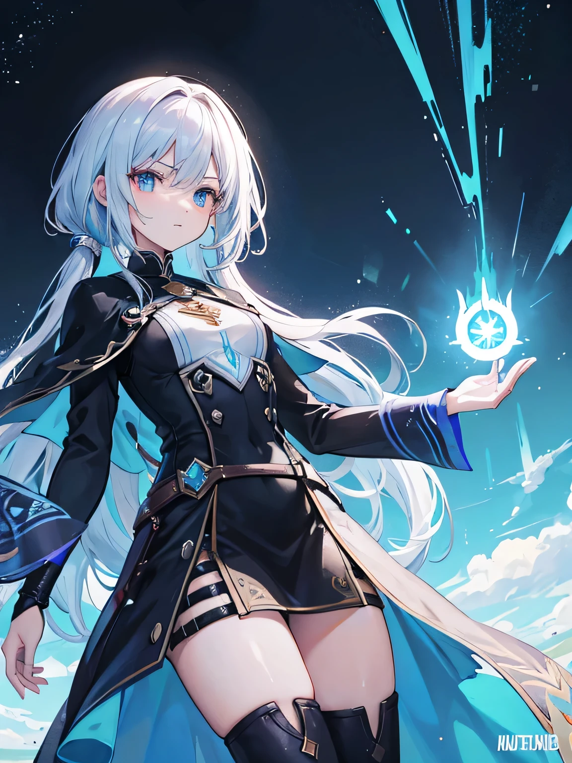 "In a futuristic world where advanced technology and magic coexist, follow the journey of [Main Character Name], a [Character Description, e.g., young prodigy inventor, skilled warrior, aspiring mage] who embarks on a quest to [Main Goal, e.g., uncover the ancient secrets of a lost civilization, save their homeland from an impending catastrophe, or find a long-lost loved one]. Along the way, they will form a diverse group of companions, each with their unique abilities and backgrounds, including [Companion 1], a [Description], and [Companion 2], a [Description]. As the story unfolds, they will encounter formidable adversaries, uncover hidden mysteries, and navigate the complex relationships between technology and magic. Will they succeed in their mission, or will the forces of darkness threaten to plunge their world into chaos?"