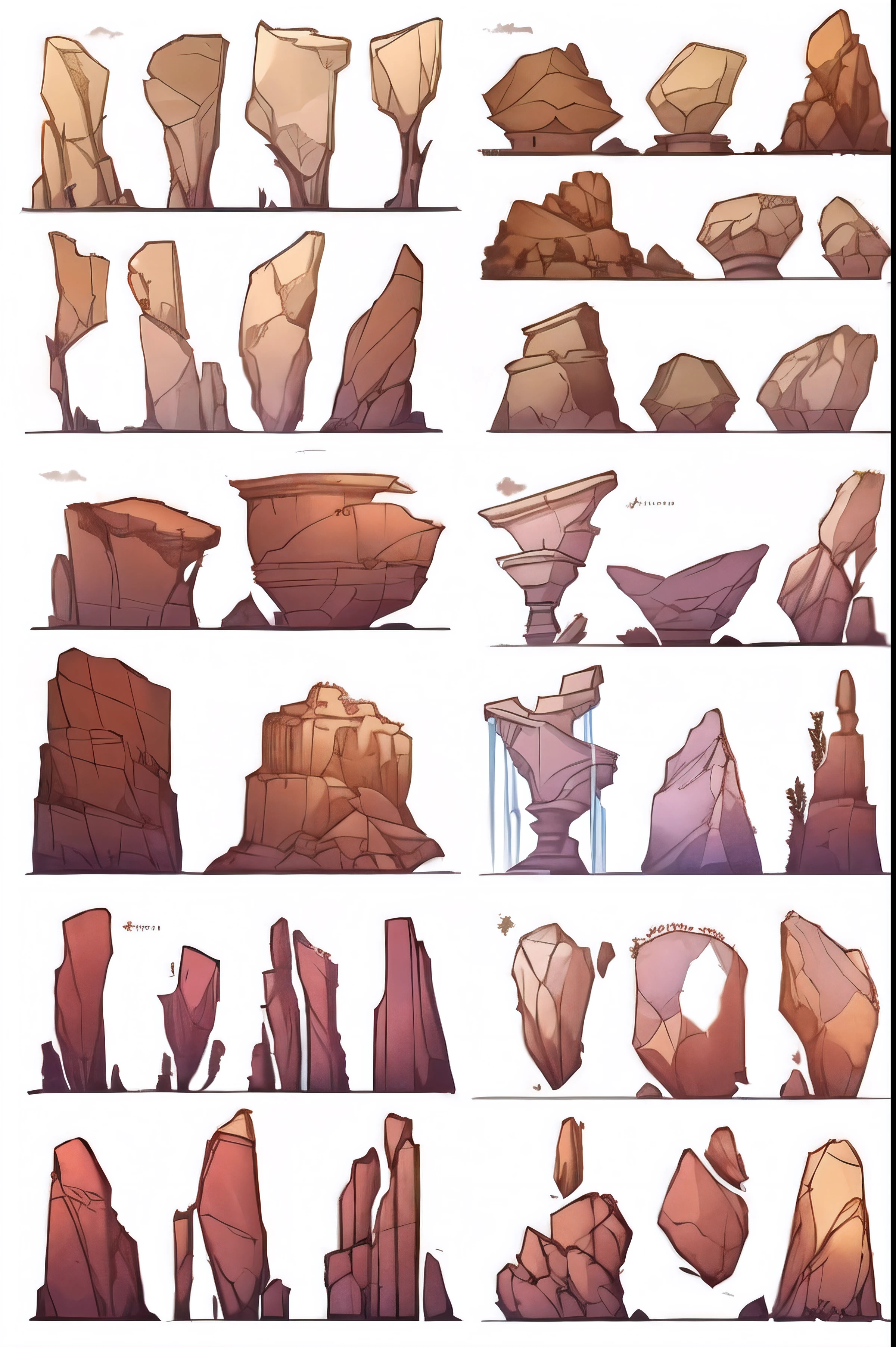 um close de um pilar de pedra com rachaduras, colunas de rocha, estalagmites finas altamente detalhadas, stone pilares, blocos irregulares de pedra, colunas gigantes, large pilares, giant towering pilares, suportes de madeira, colunas altas, gigantic pilares, altas torres de pedra, pilares, ancient ruins background, estalagtites finas altamente detalhadas, textura de revestimento de pedra estilizada