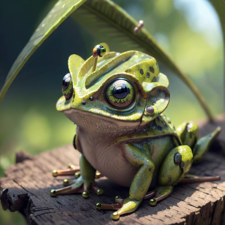 (best quality,highres,masterpiece:1.2),(ultra-detailed,realistic:1.37),concept art,creatures,frog,idol stage,illustration,impression of a frog girl with a realistic and detailed depiction