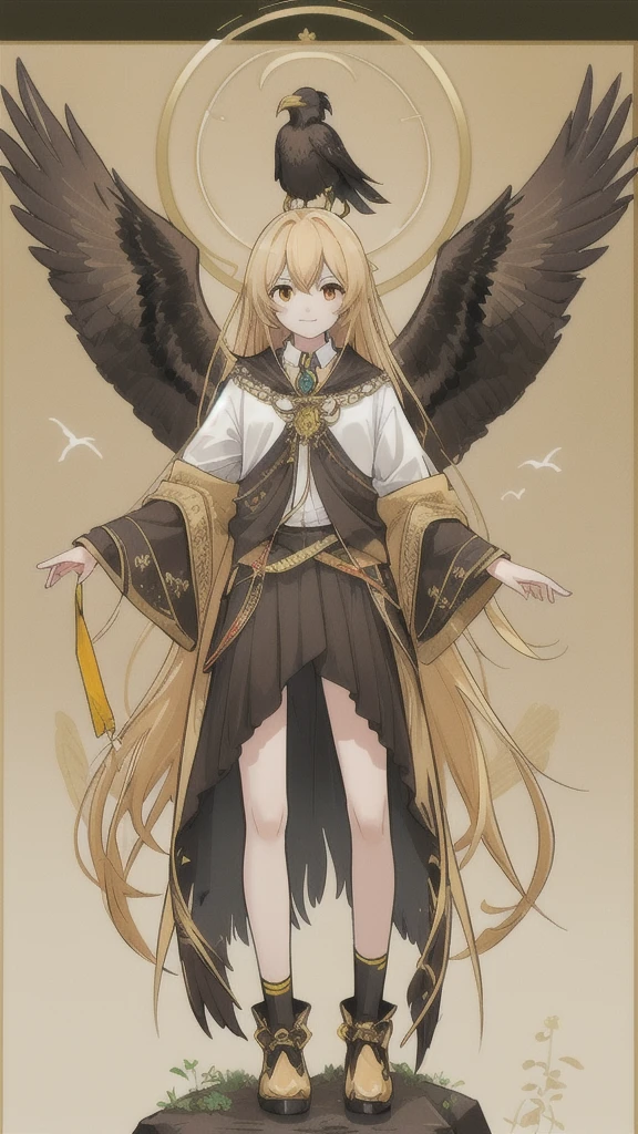 Three-legged Golden Crow