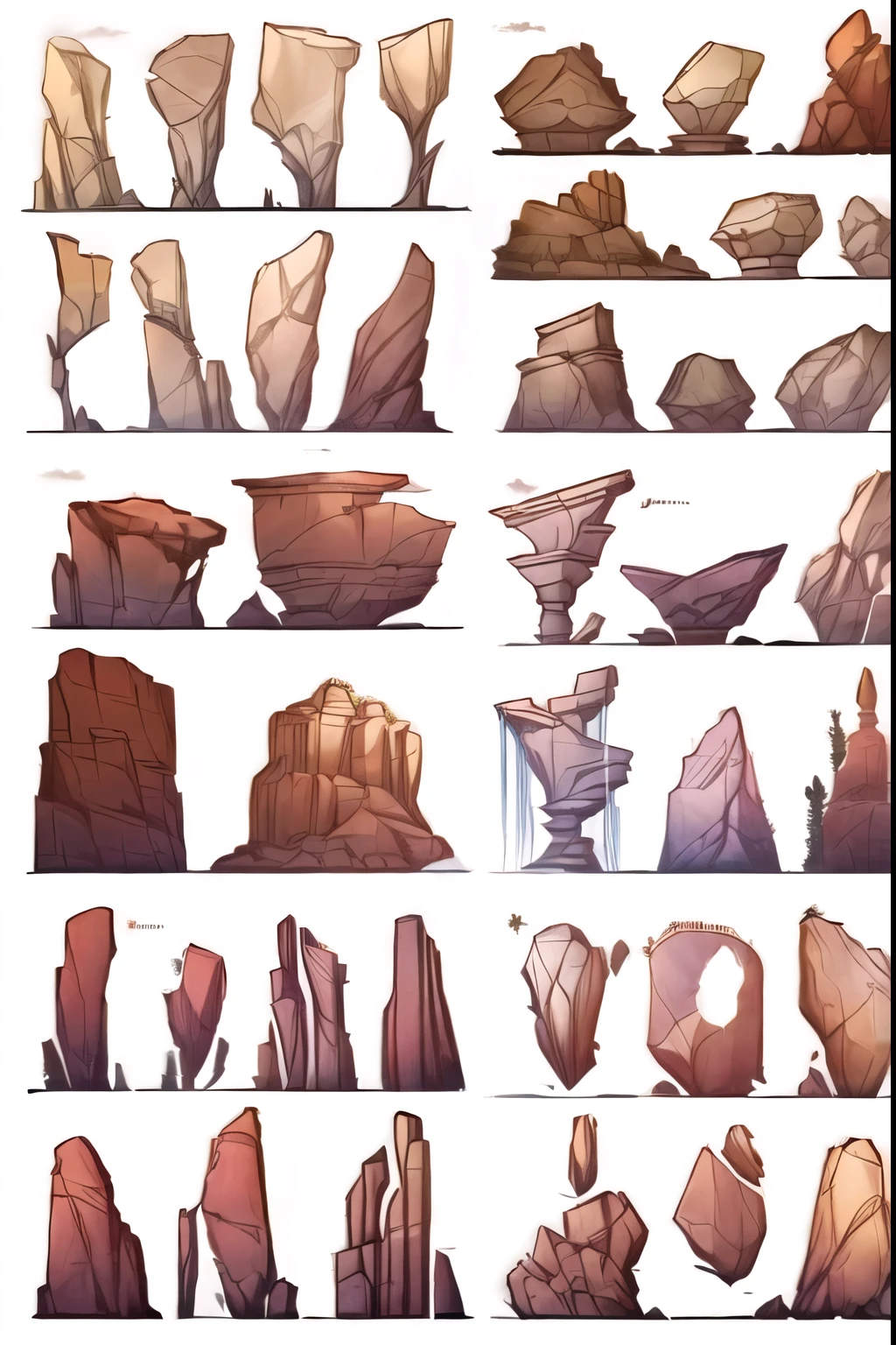 um close de um pilar de pedra com rachaduras, colunas de rocha, estalagmites finas altamente detalhadas, stone pilares, blocos irregulares de pedra, colunas gigantes, large pilares, giant towering pilares, suportes de madeira, colunas altas, gigantic pilares, altas torres de pedra, pilares, ancient ruins background, estalagtites finas altamente detalhadas, textura de revestimento de pedra estilizada
