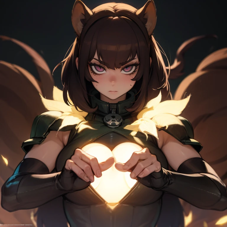 (best quality,4k,highres,masterpiece:1.2),ultra-detailed,(realistic:1.37),Skullgirl game art style,cute sexy squirrel girl,fluffy body,fighting mode,dark hair,game character style,detailed eyes and face,long eyelashes,female squirrel with adorable outfit,dark and edgy atmosphere,sharp focus,physically-based rendering,vivid colors,bokeh,studio lighting.