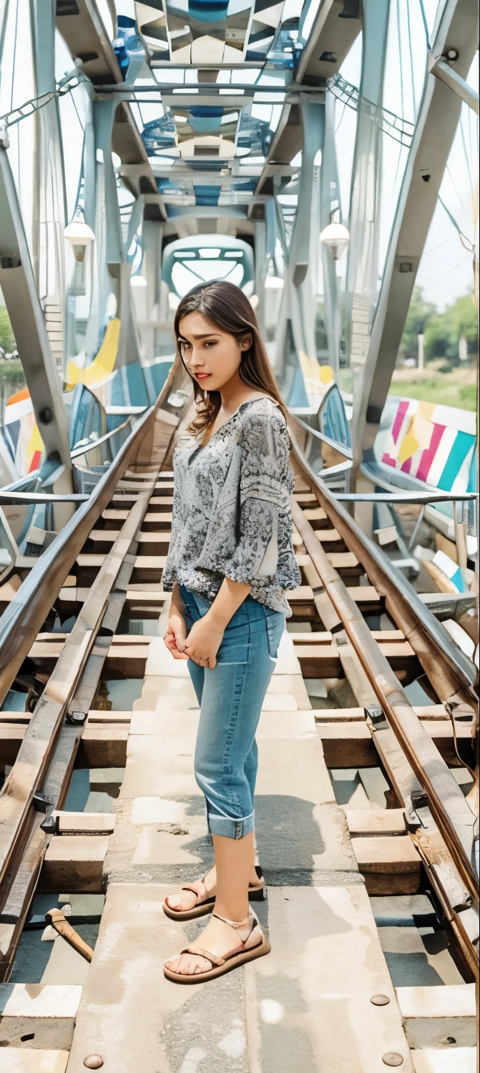 Change background handsome girl . Realistic Face . Ultra realistic