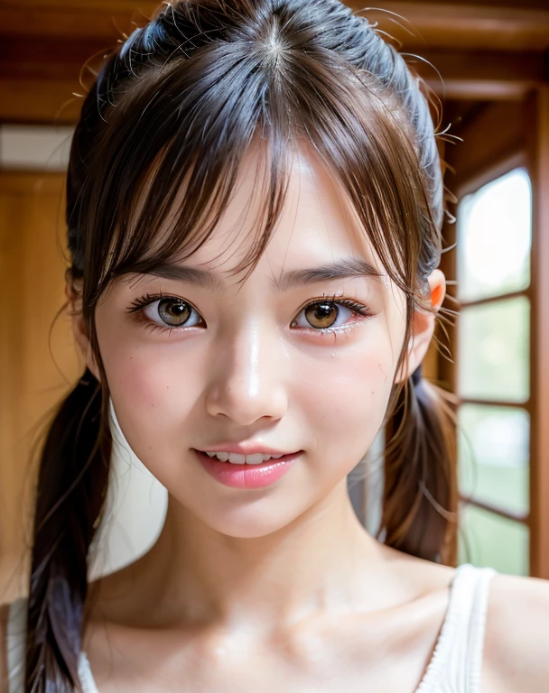 (Photo Real:1.4), (hyper realisitic:1.4), (Smooth lighting:1.05), 1 girl, (sad:1.4), Close-up of the face, 22 years old, Soft lighting, Back lighting, (cheerfulness:1.2), (Finest Real Textured Skins), Narrow-eyed, Super fine face, Gravure Idol Pose, glowy skin, retinas, Anatomically correct, acurate, Super Detail, Textured skin, High quality, high details, Best Quality, High resolution, bangs