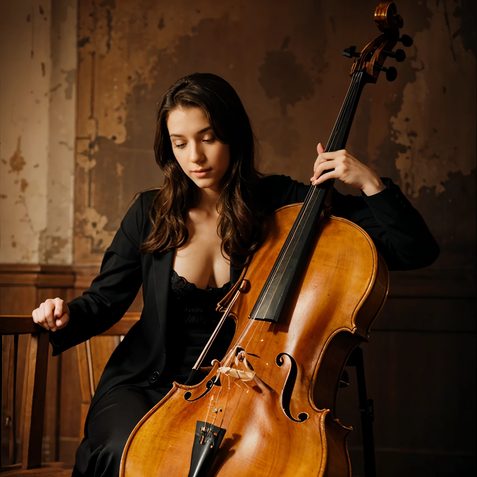 an octopus playing the cello