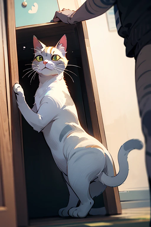Cats that &quot;eavesdrop&quot; on conversations between human family members