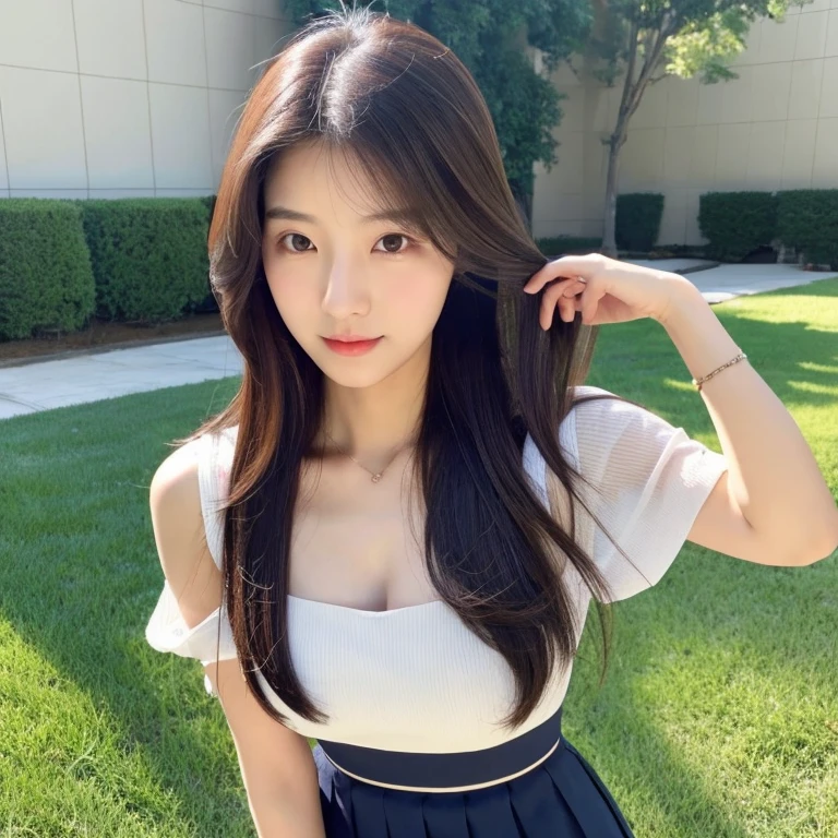 Alafed woman with long hair, Young and adorable Korean face, Young and pretty Asian face, Gorgeous Young Korean Woman, Beautiful young Korean woman, Jaeyoung Nam, 8K Selfie,Beautiful Korean Women, Long haired asian girl, Korean Girls, Choi Hong-hwa, Cute Korean Actresses,Slit dress,153cm,40kg,Bust 85 Waist 55 Hips 85,Like the fourth one