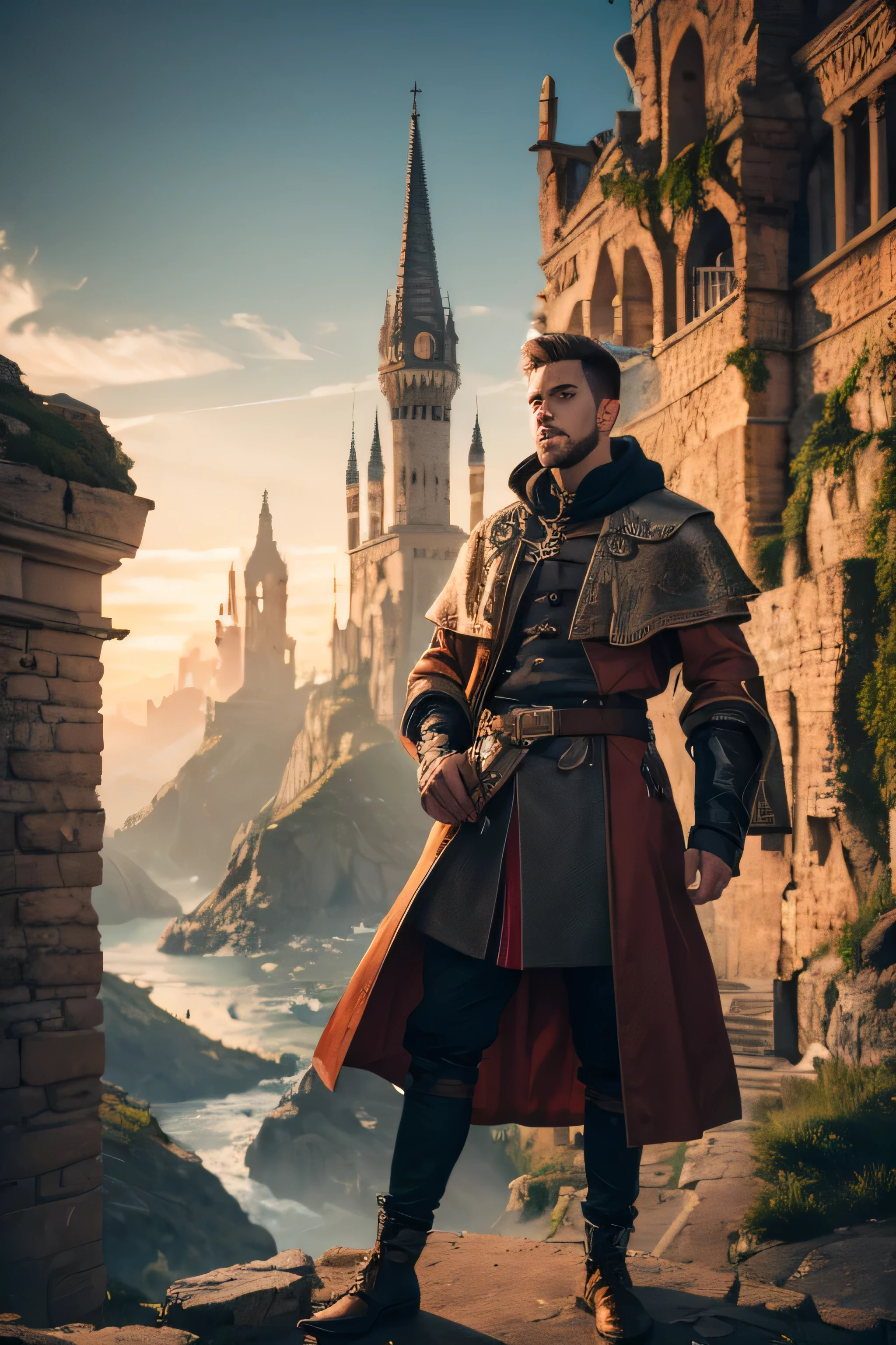 1 male alchemist, 25 years old, absurdres, high res, ultrasharp, 8K, masterpiece, the image should be of absurd resolution and high detail. It should be ultra-sharp and available in 8K resolution, representing a masterpiece in image quality.