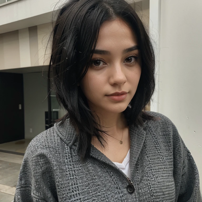 Girl with black hair