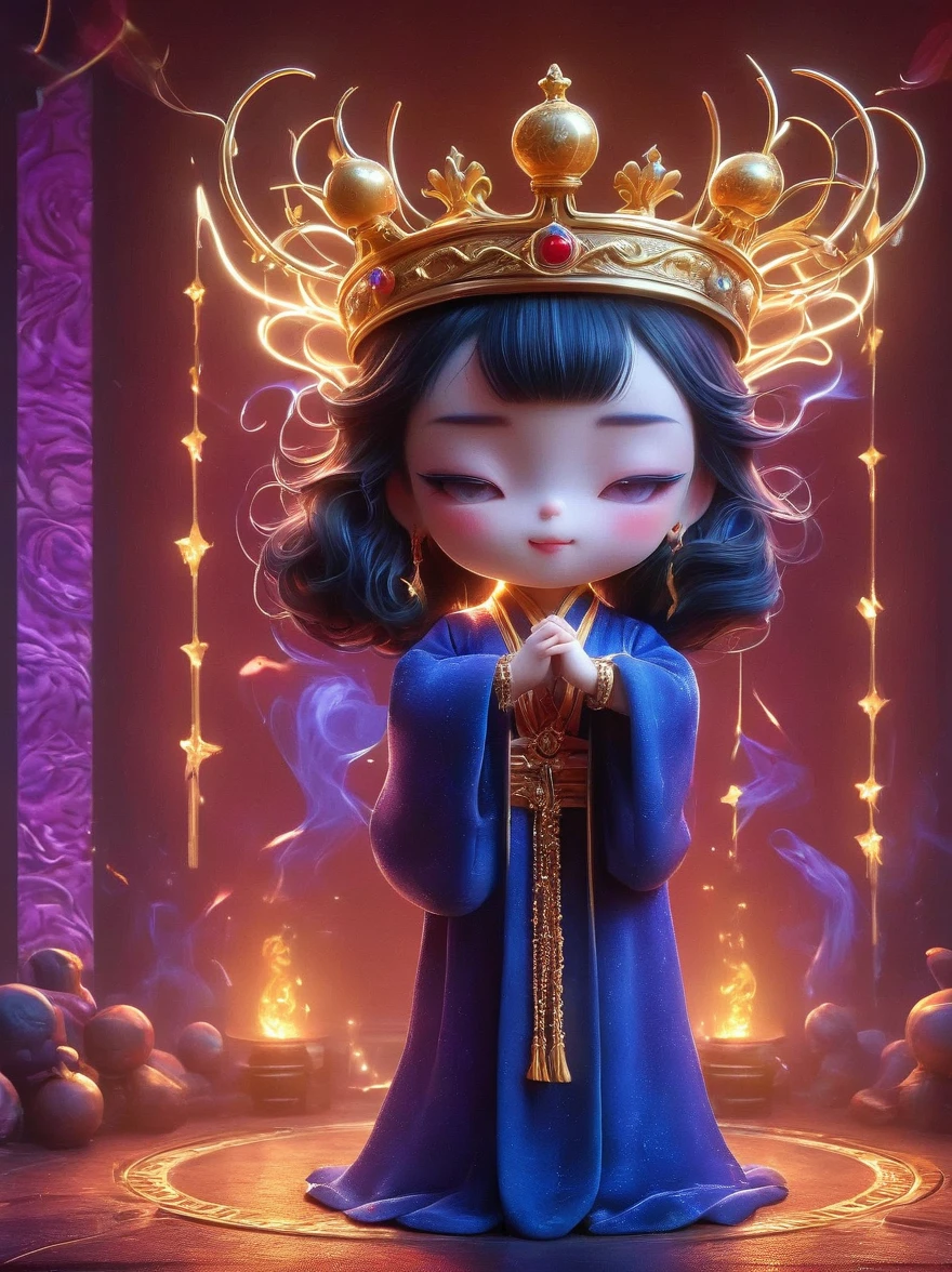 (((超轻clay,clay,Pottery,Rough knitted texture,Distressed out,dirty,Mineral pigments,3Dclay雕塑艺术,clay雕塑,Rough surface))),(Vision:1.8),1girl, concert,(audience:1.5), (Idol stage:1.5),weekend,站在金碧辉煌的Idol stage上,Wearing a golden crown,Dressed in a royal purple velvet robe,Wearing exquisite jewelry,Under the stage lights,A confident expression,The slim microphone fits in your hand,The stage is filled with smoke,Lights focus on people,It creates a mysterious and charming atmosphere,Beautiful eyes and lips,Even more attractive against the shadow background,Laser shows and moving stage effects complement the pulsating neon lights,Create a vibrant performance atmosphere,The stage floor is gleaming,The crowd was enthusiastic,Warm atmosphere,Eye-catching stage design,Full of technology,World-class production standards,Bringing a modern entertainment experience,Music and images blend perfectly,Demonstrating artistic expression and musical talent,The charming stage style makes people intoxicated,Best quality,8K, high resolution,masterpiece,Photorealistic effects,(从远处观看Idol stage:1.6),((Stage scene in telescope))