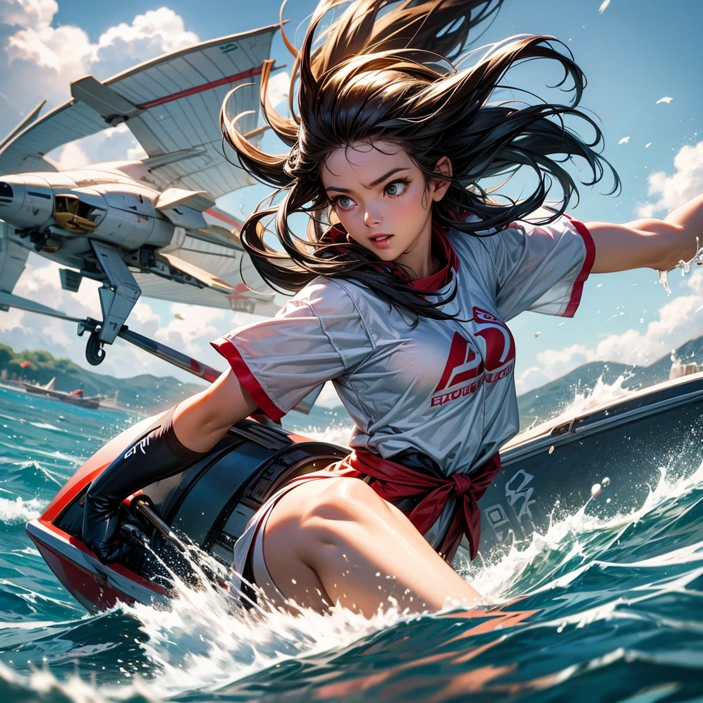 Boat racing、girl