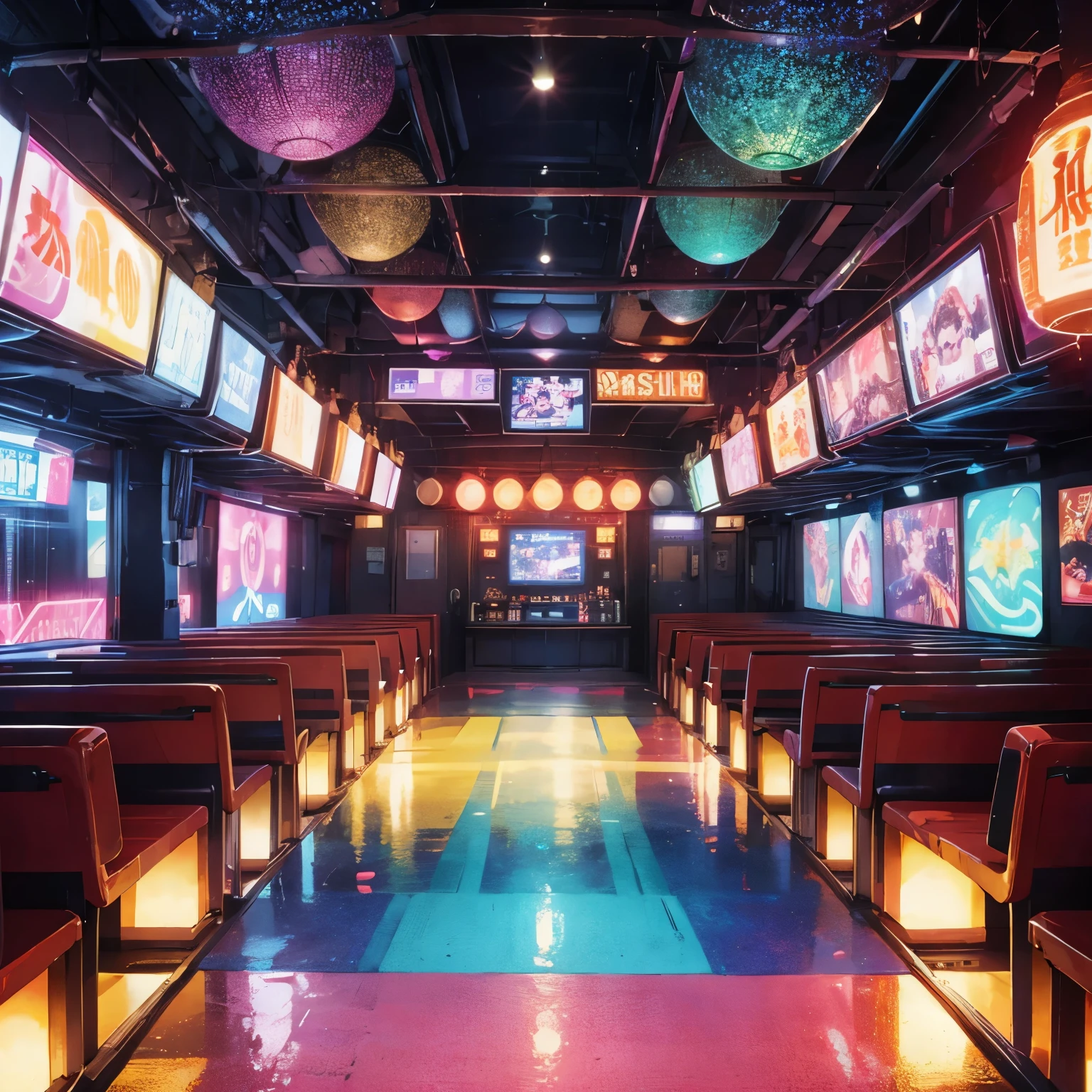 Disco、dance hall、Nightclub、landscape