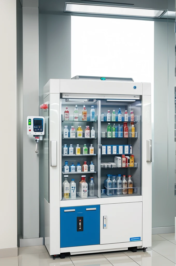 Pharmaceutical dispenser with medicines, farmacia automatizada