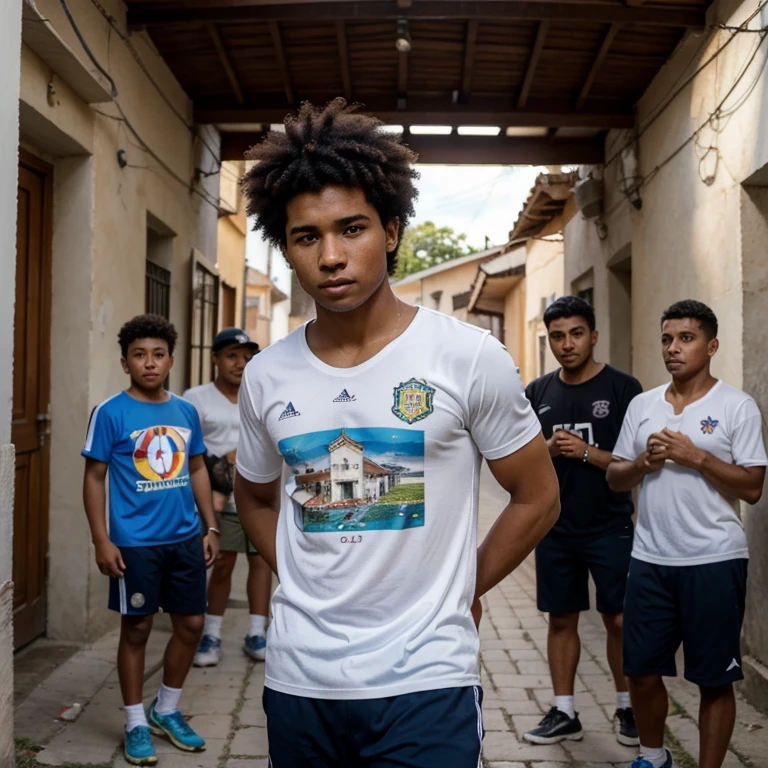 Crea una imagenes en forma de historieta que contenga tres cuadros
*Cuadro 1
Se muestra David, a 17 year old black boy with afro hair, al igual que su familia,was born in the department of Chocó, specifically in the municipality of Carmen del Darien Curbaradó, a small municipality - Since he was 10 years old he has lived in the municipality of Apartadó, Antioquia, con su familia compuesta por sus padres y cuatro hermanos menores.
Cuadro 2: Passion for football**
- David is shown playing soccer since he was little in the streets of his town Curbaradó, which is very small but very cute and cozy..
- He is the oldest among his brothers and has always been a leader for them.
Cuadro 3: Descubrimiento del baile
- se muestra que mientras estaba en noveno grado, David descubre su talento para el baile urbano.
- Se le ve practicando en un grupo de baile llamado Street Stars, donde desarrolla sus habilidades y se destaca.