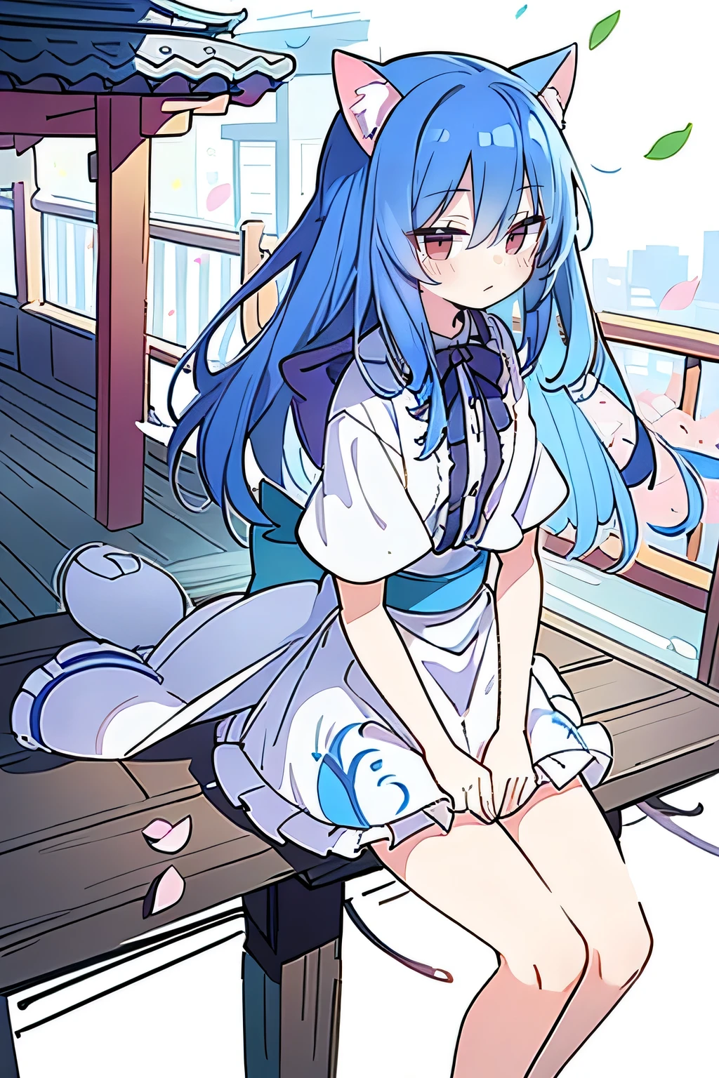 woman, 29 yo, sexual expression invite,sexual face,pantyhose Detailed((tights with detailed textures)),feet to the viewer,feet in front of the spectator,blue hair,long twintail hair,blue eyes,