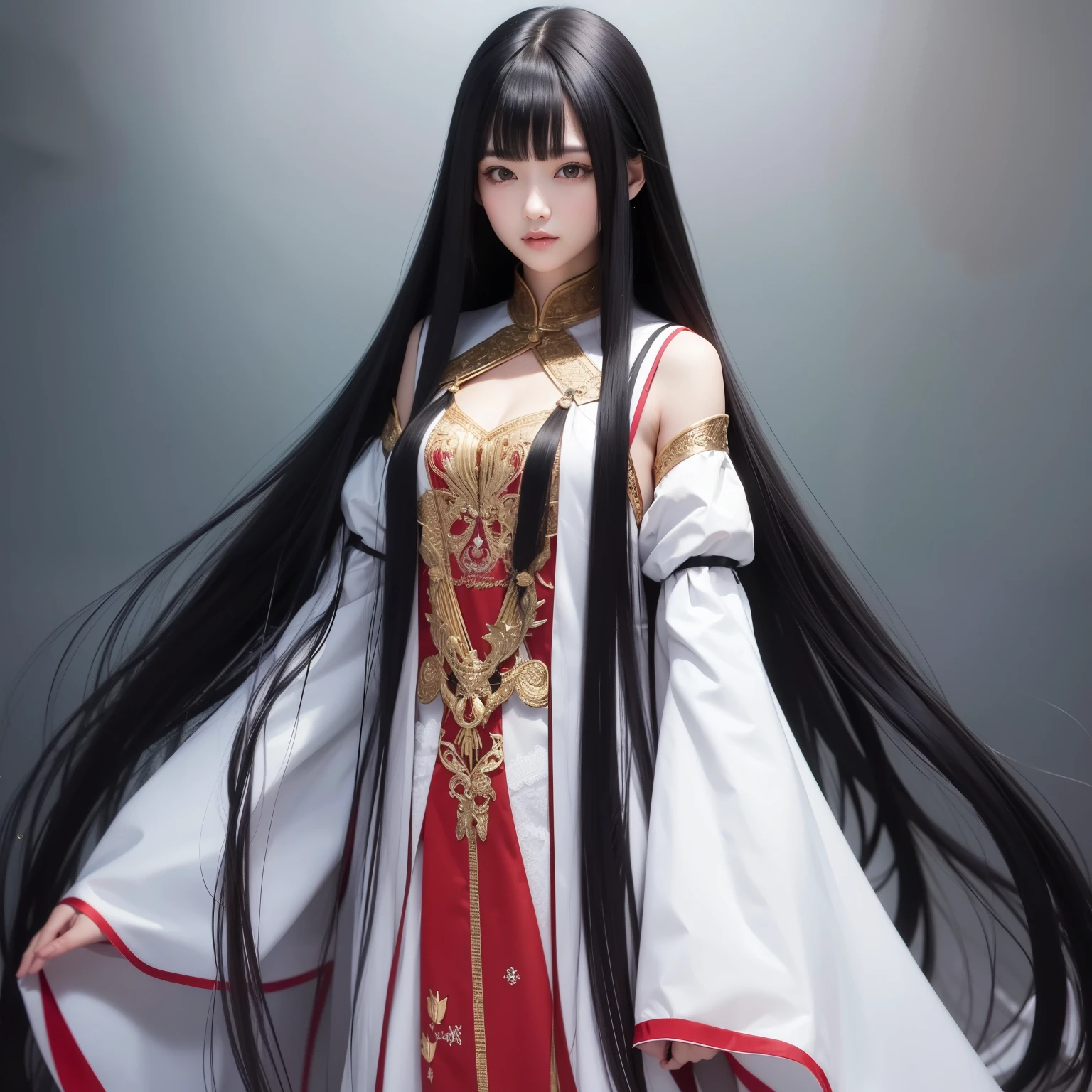 Super Long Hair、Best image quality、highest quality、Highest Resolution、Ultra-realistic photos、Full body photo、1 girl、Very beautiful face、Super super long hair、Hair Length Approx.5Meters、Straight black hair、Black hair longer than height、Black hair that hasn't been cut for over 20 years、Slender body、naked、World Long Hair Contest Winner、Terrifyingly thick black hair、My very long black hair is wrapped around my body.、Location: Bedroom、3Meters離れたところから撮影、Shiny and beautiful black hair、Terrifyingly long black hair、The luster of her black hair is so beautiful、Too much black hair、Very long black hair filling the screen、The longest black hair in the world、The most black hair in the world、The most beautiful black hair in the world、My long black hair is spilling out all over the room.、My long black hair makes the whole room pitch black.、Her very long black hair is tucked up in both hands、Her long black hair blooms like a flower garden、